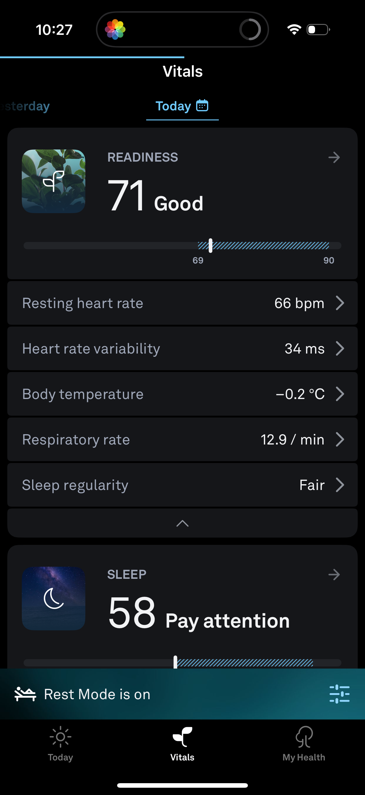 oura app screenshot 10