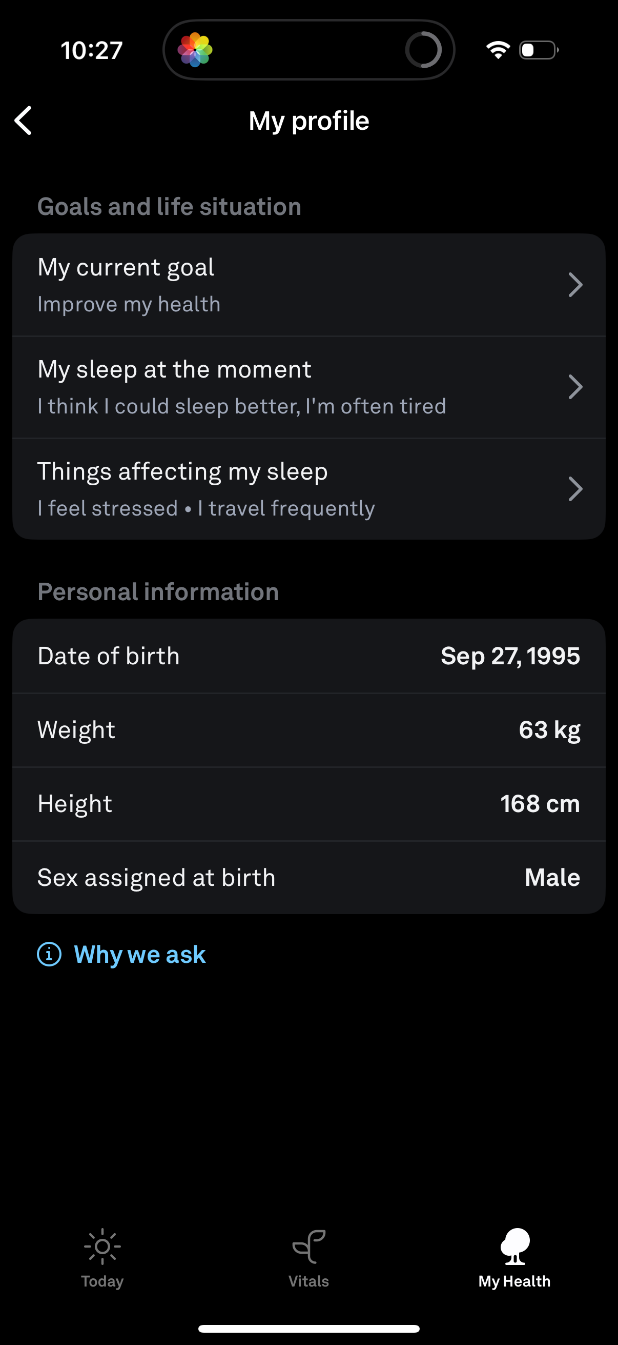 oura app screenshot 8