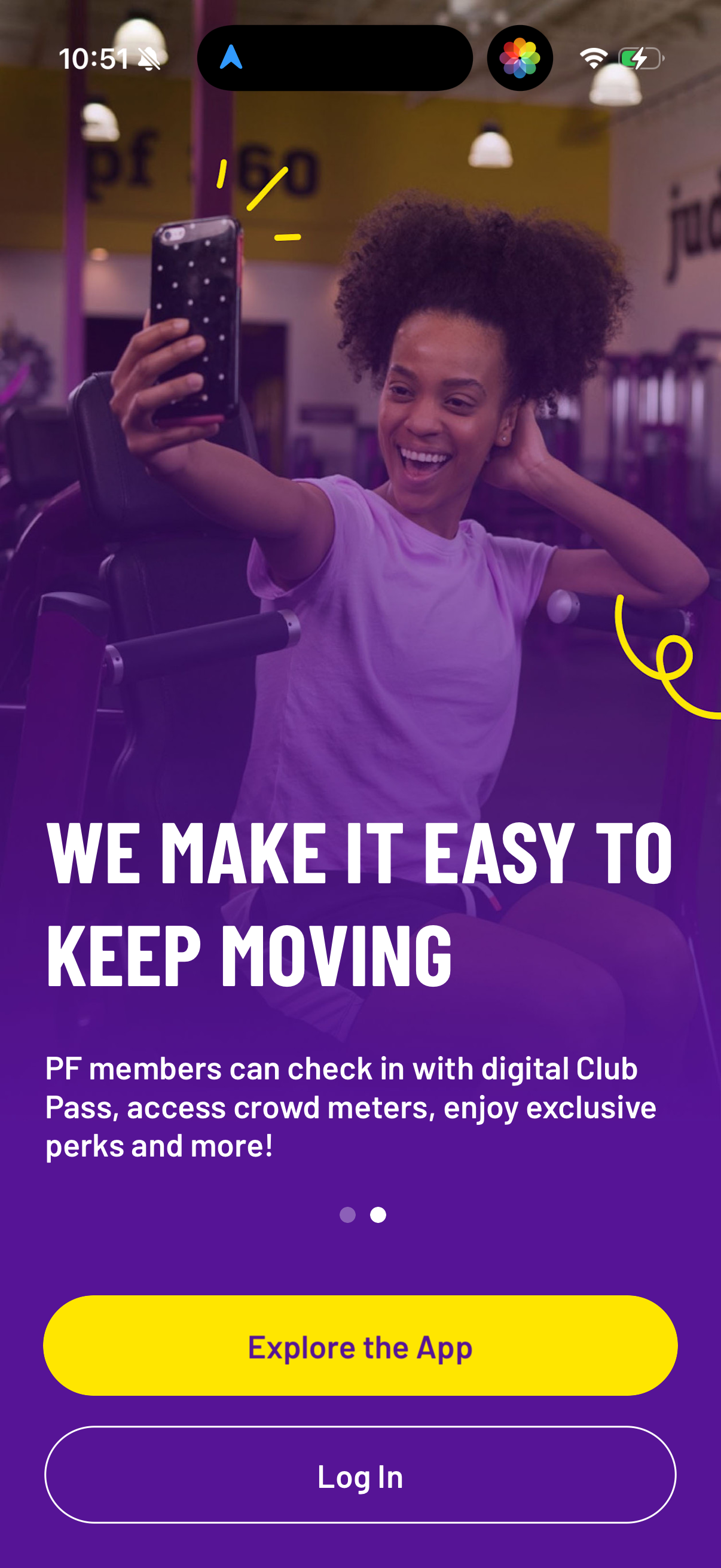 planet-fitness app screenshot 1