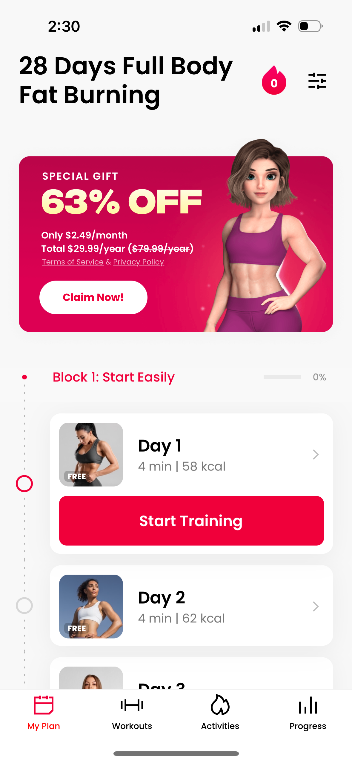 justfit app screenshot 69