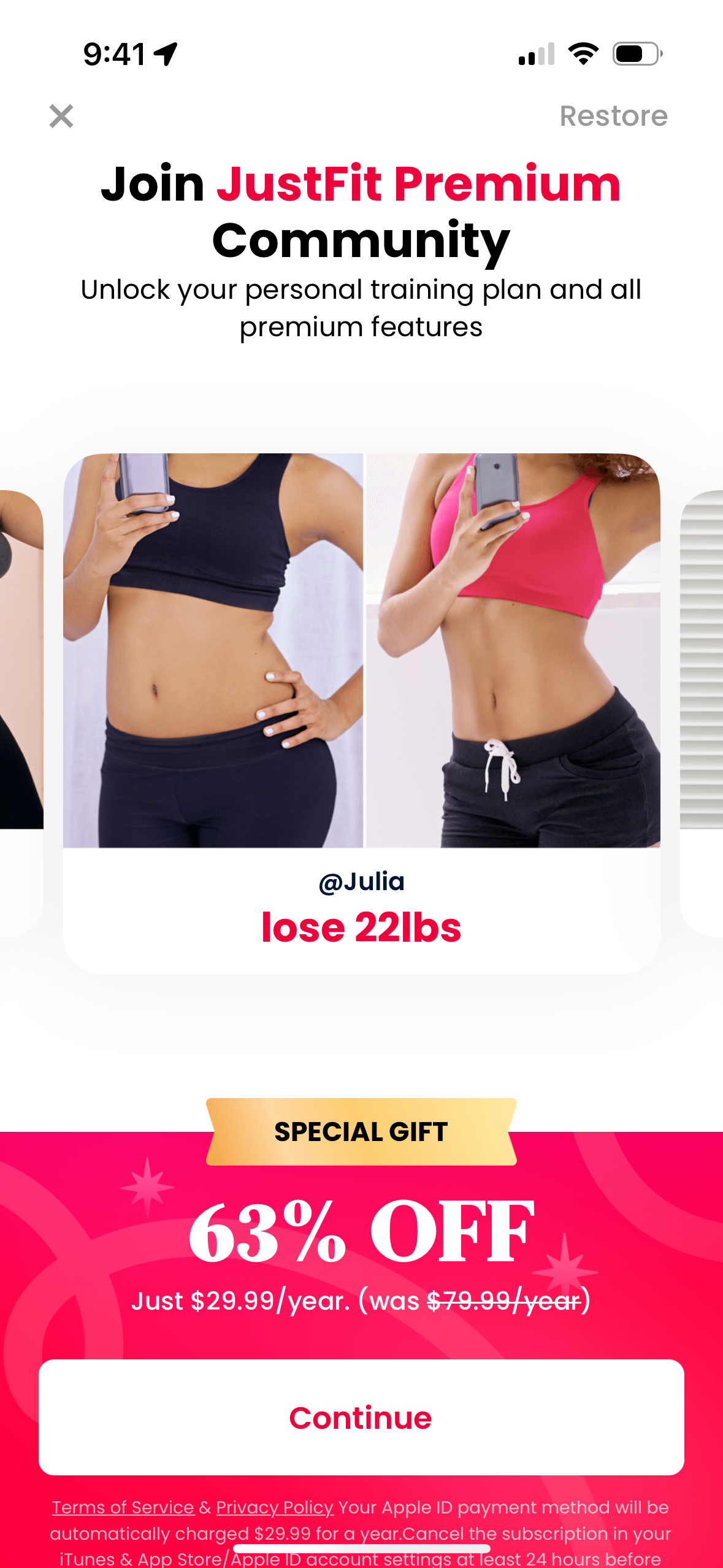 justfit app screenshot 83