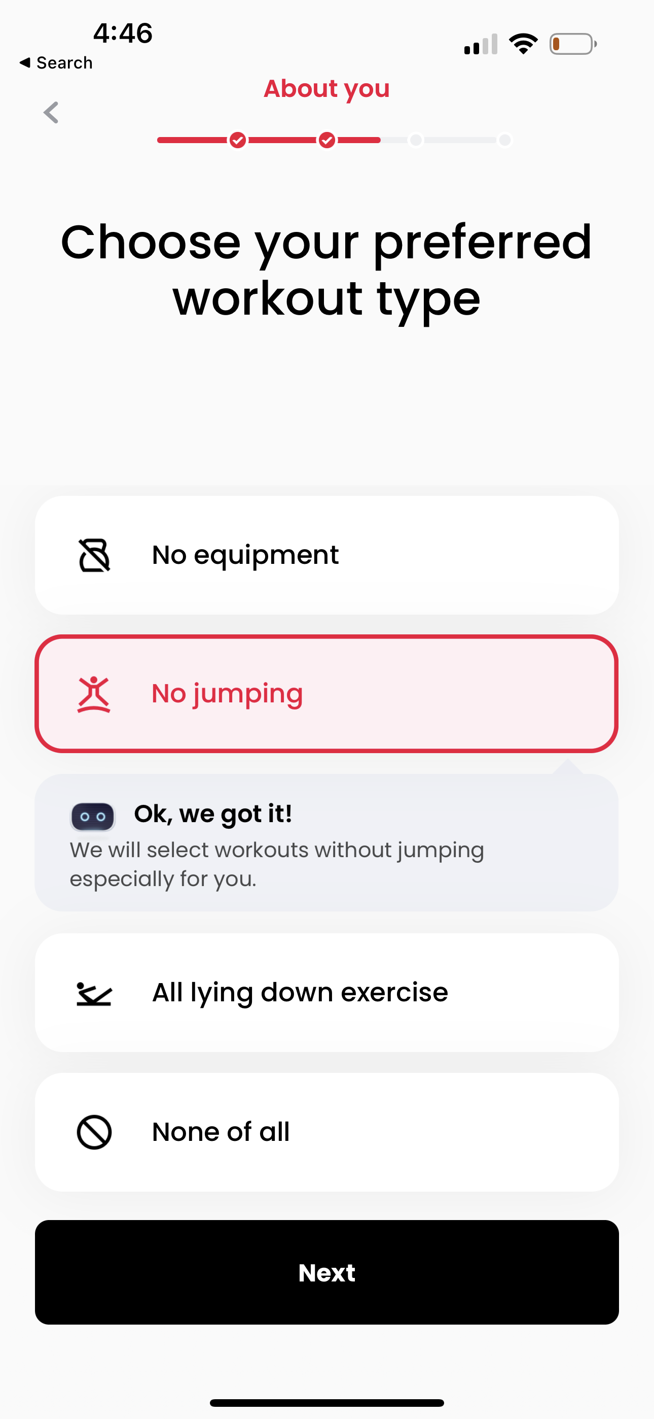 justfit app screenshot 123