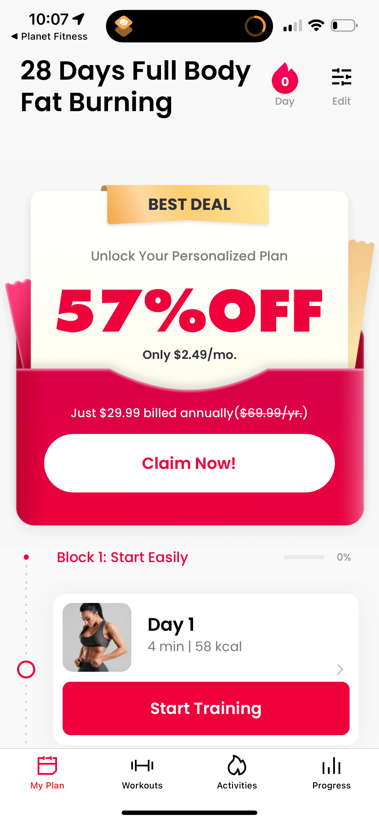 justfit app screenshot 100