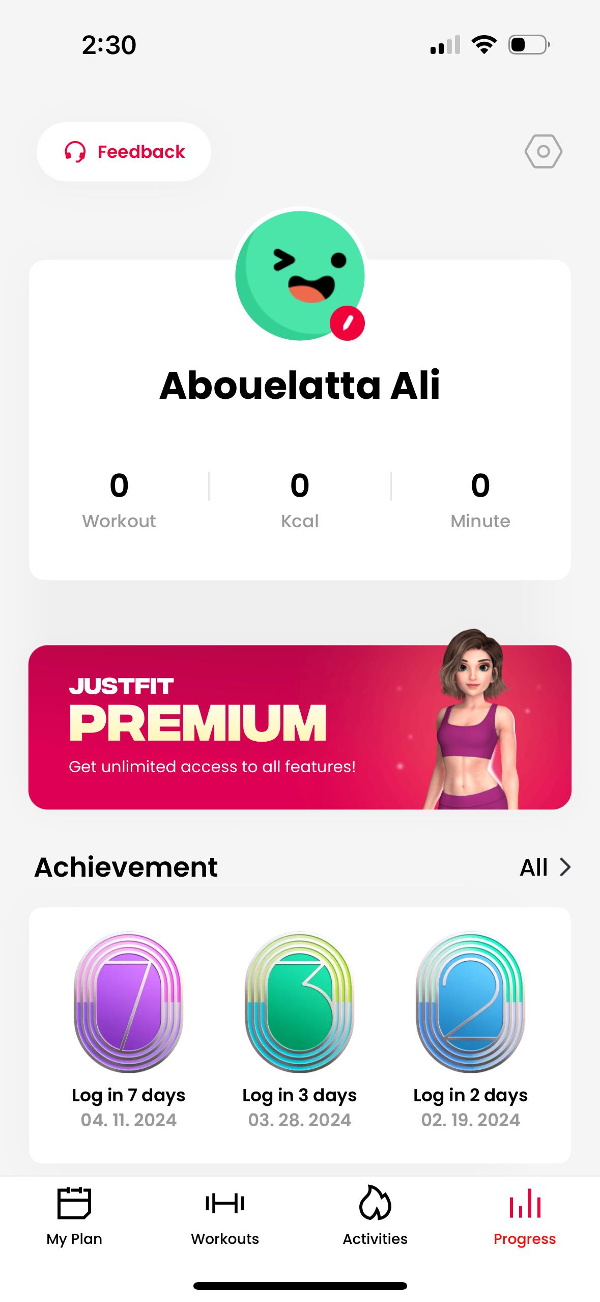 justfit app screenshot 68