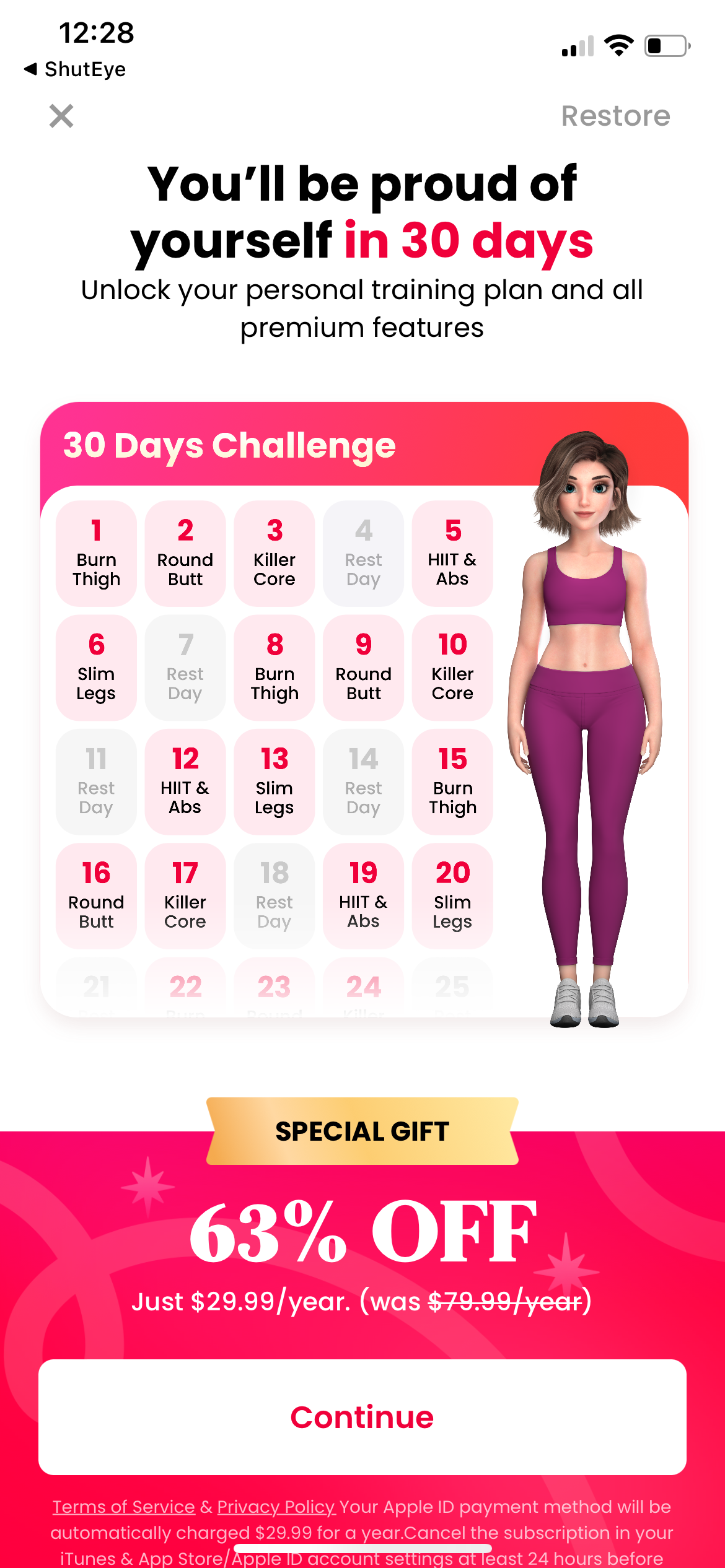 justfit app screenshot 61