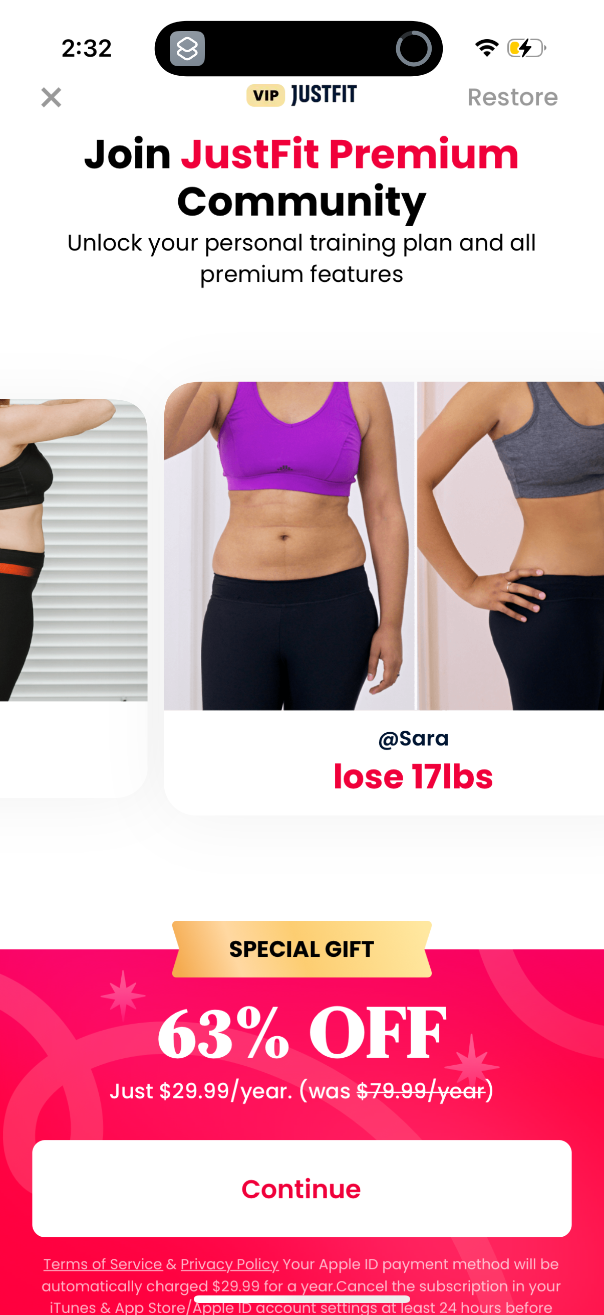 justfit app screenshot 56