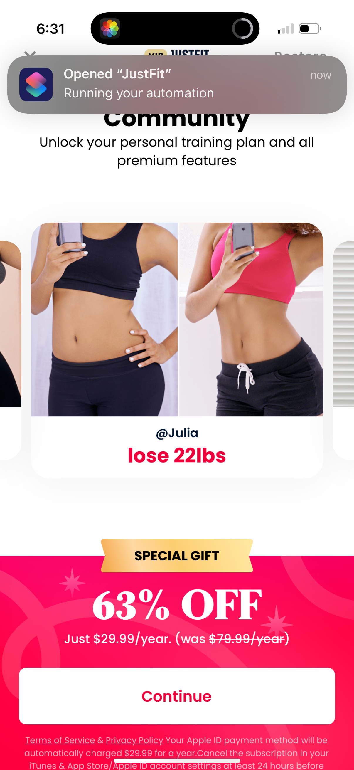 justfit app screenshot 55