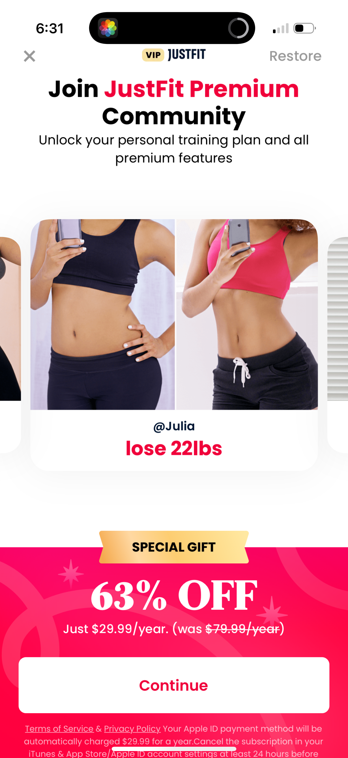 justfit app screenshot 53