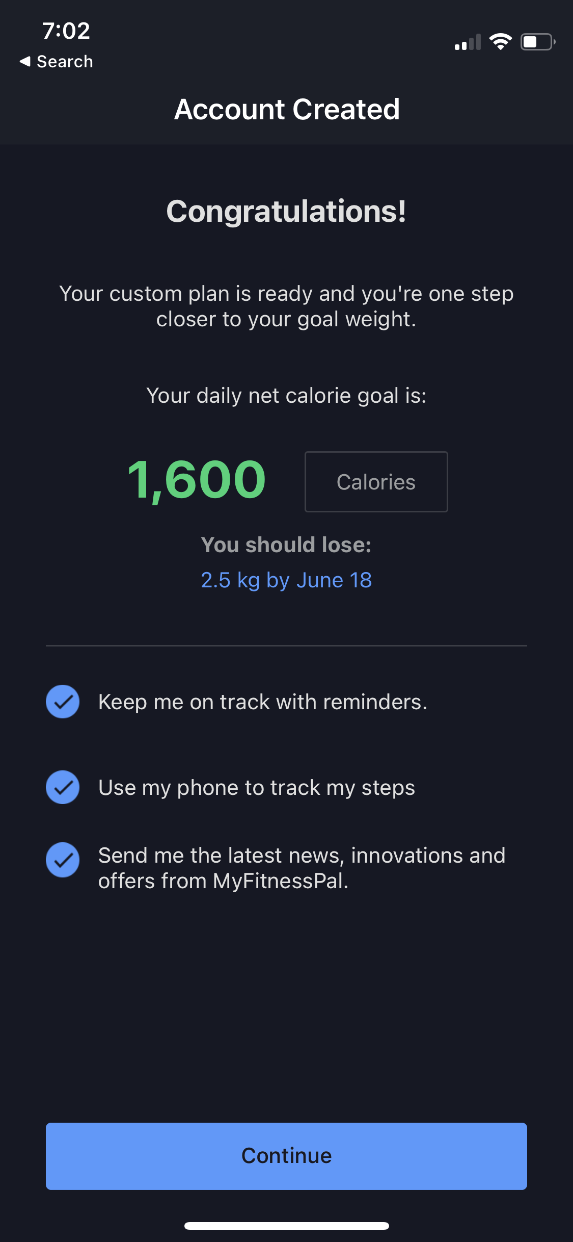 myfitnesspal app screenshot 140