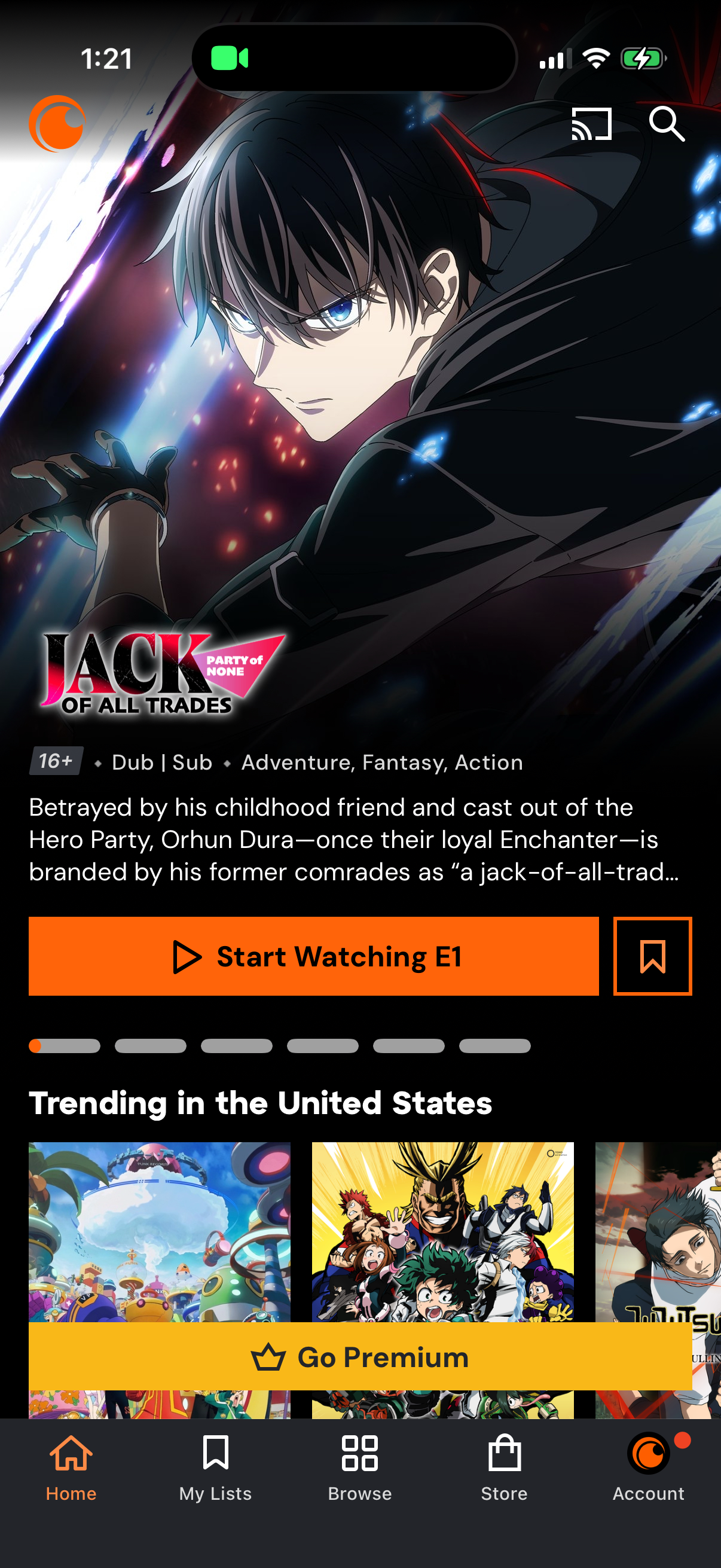 crunchyroll app screenshot 9