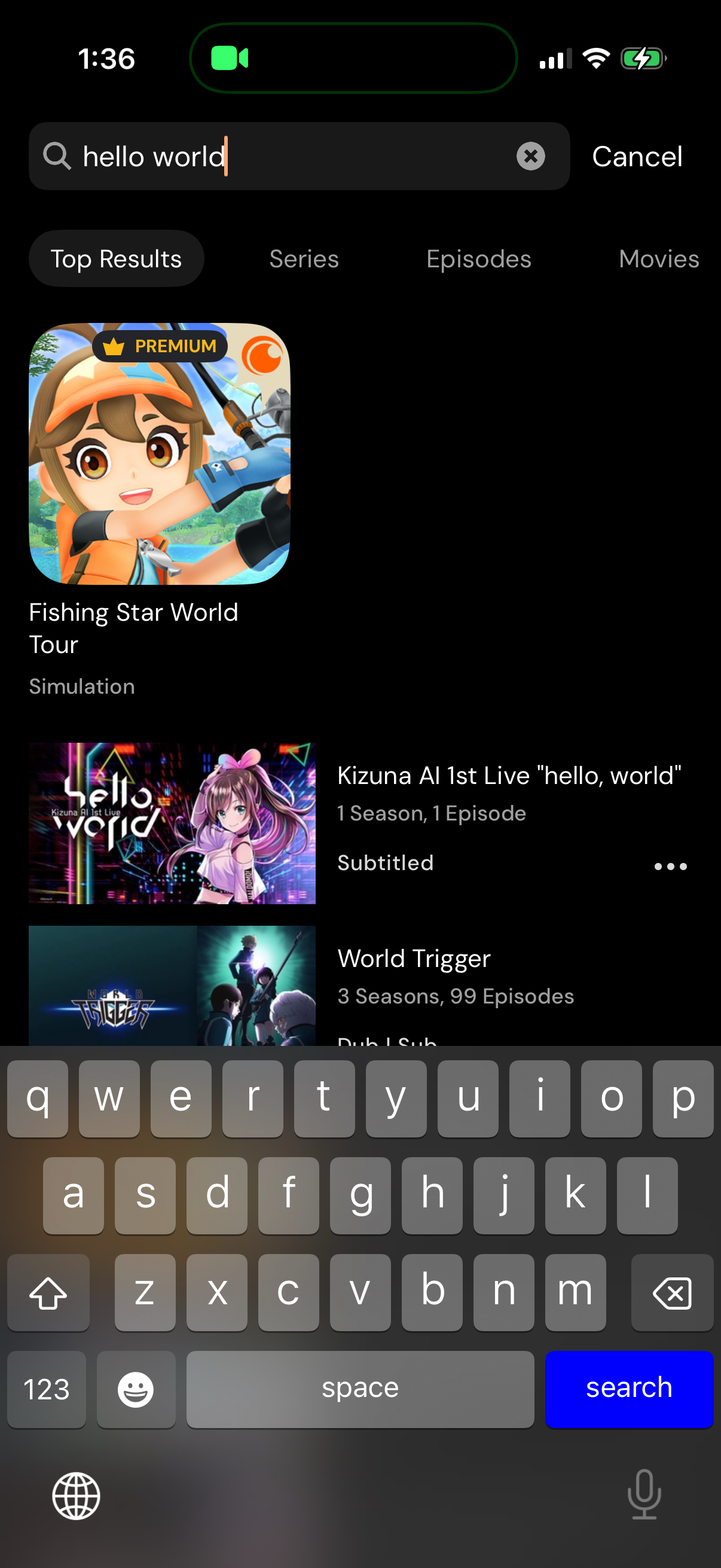 crunchyroll app screenshot 3