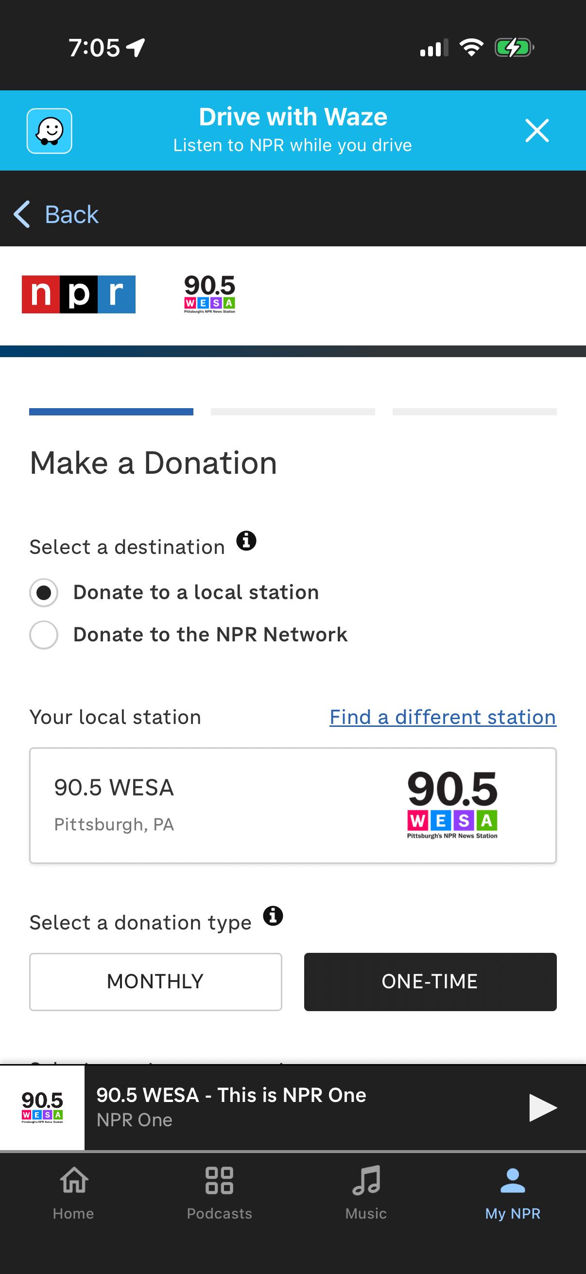 npr app screenshot 1