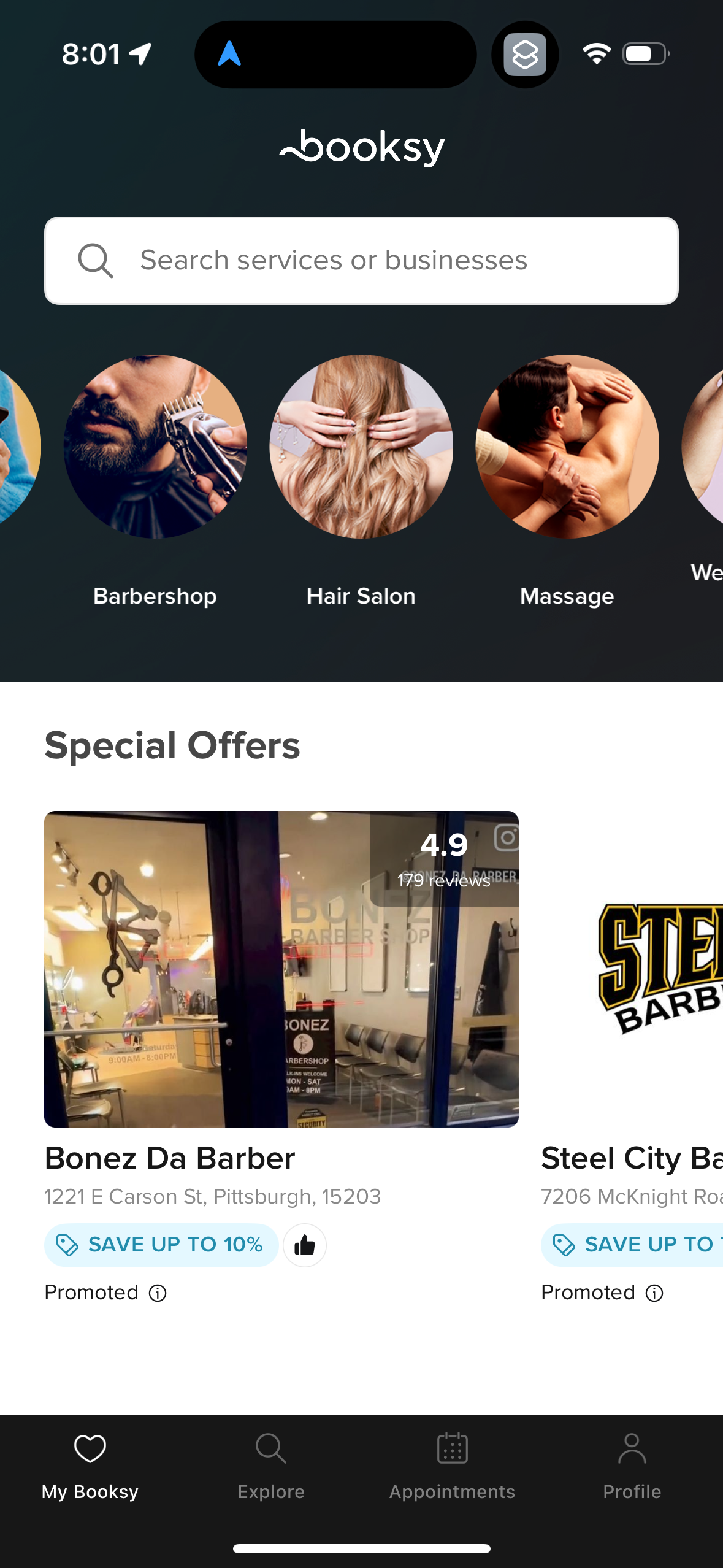 booksy app screenshot 22