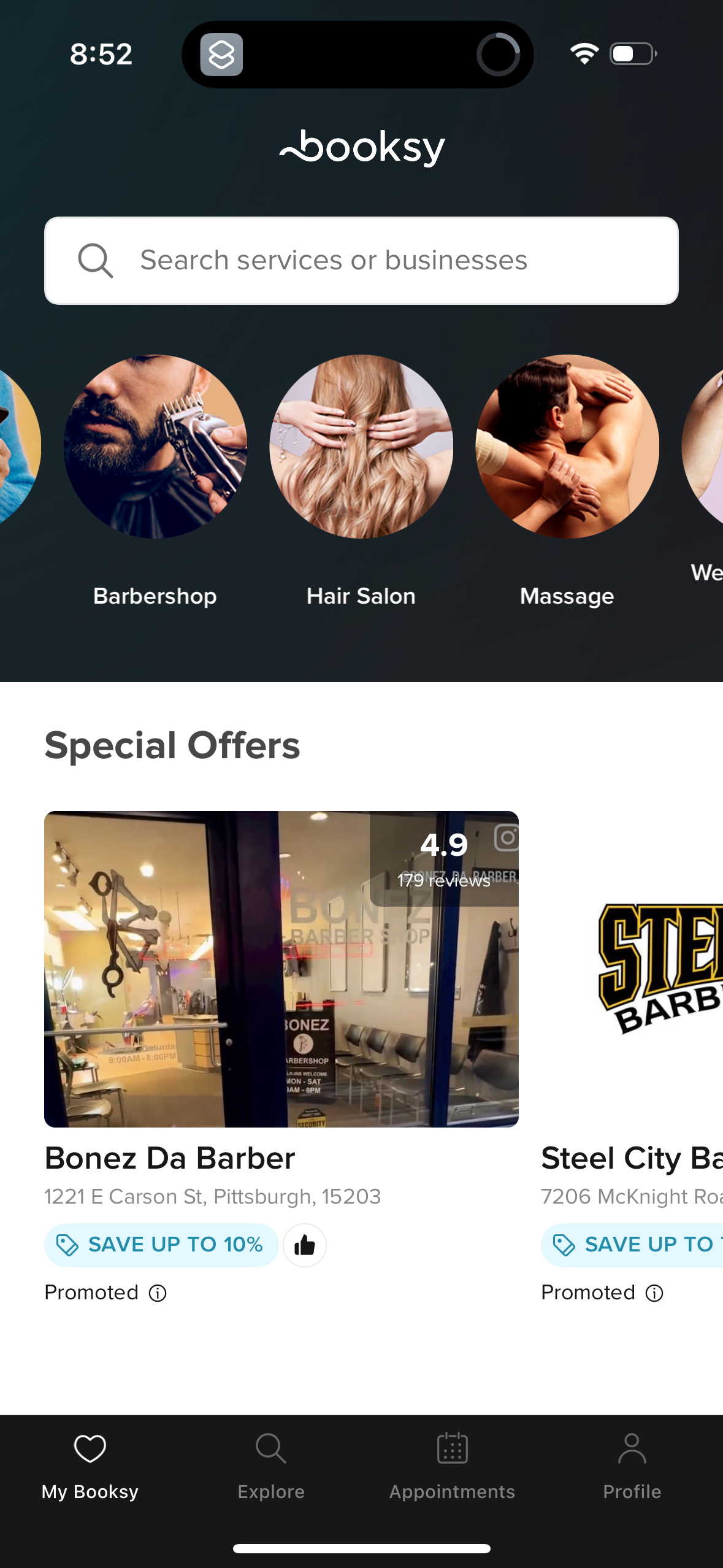 booksy app screenshot 21