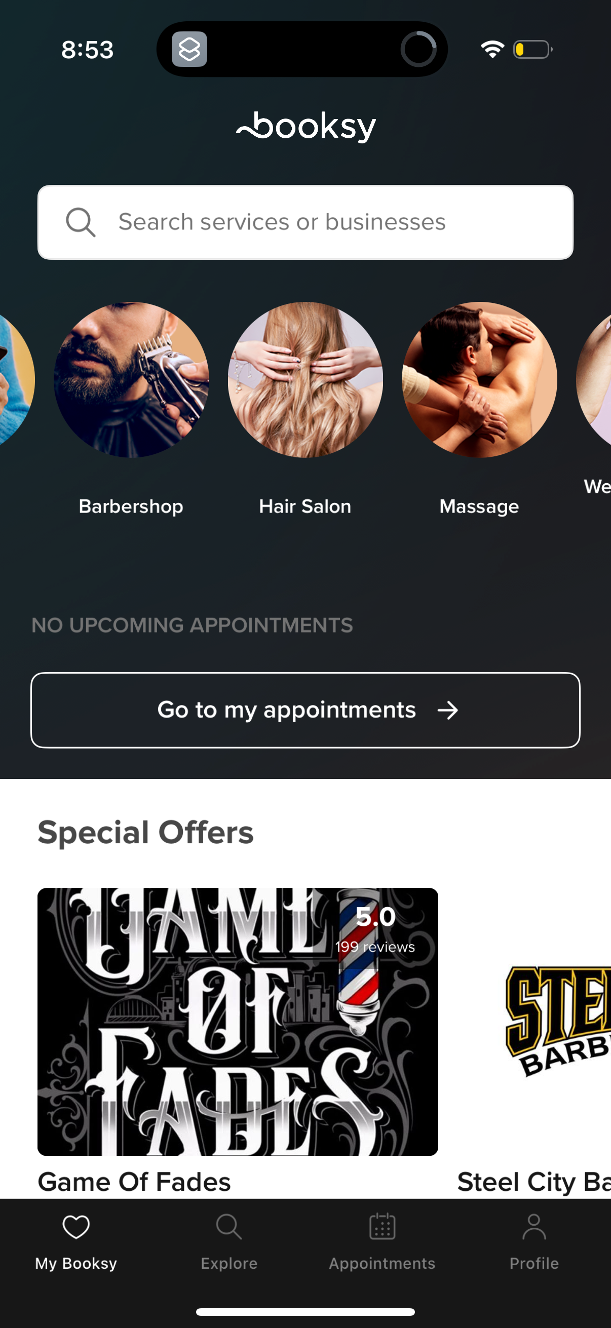 booksy app screenshot 9