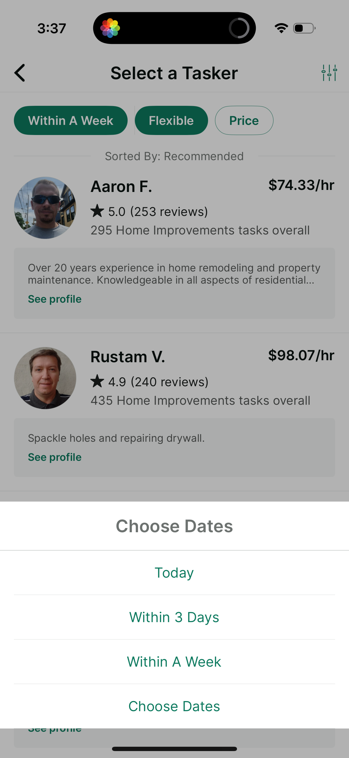 taskrabbit app screenshot 30