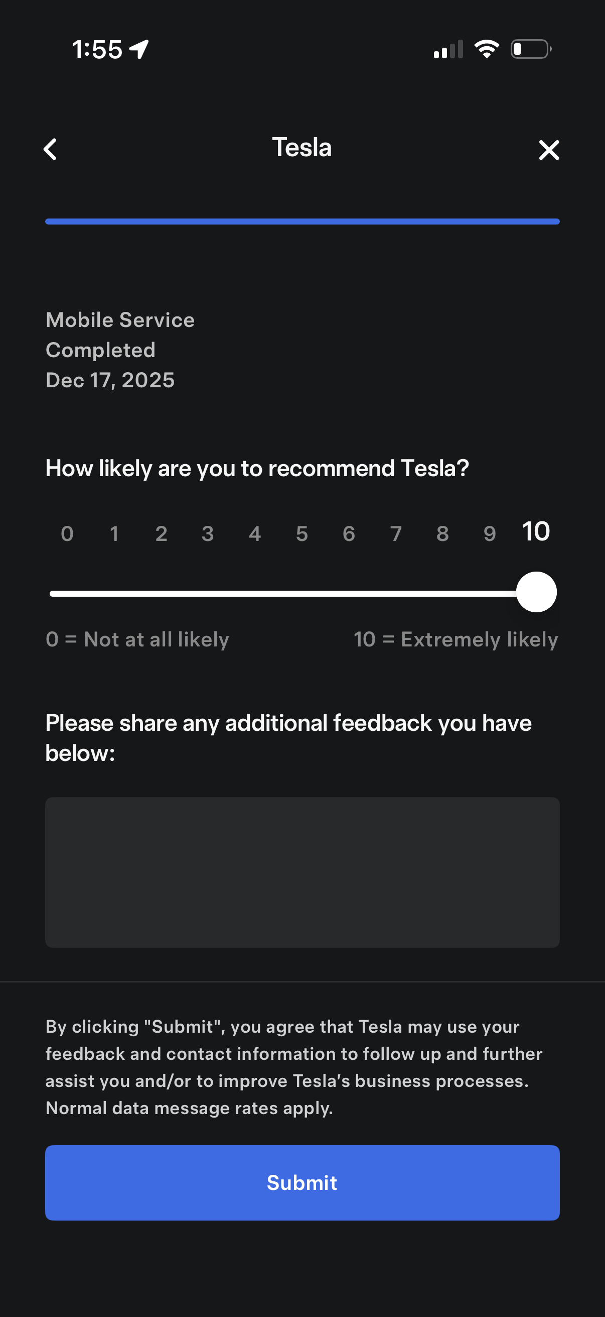 tesla app screenshot 17