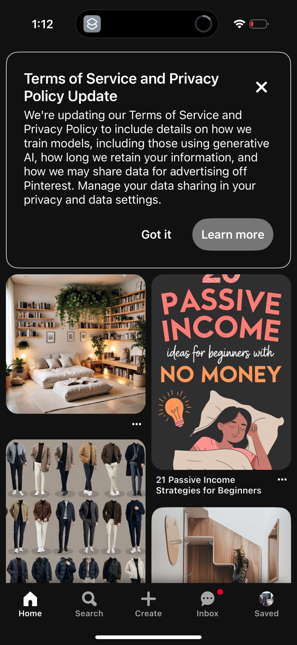 pinterest app screenshot 19