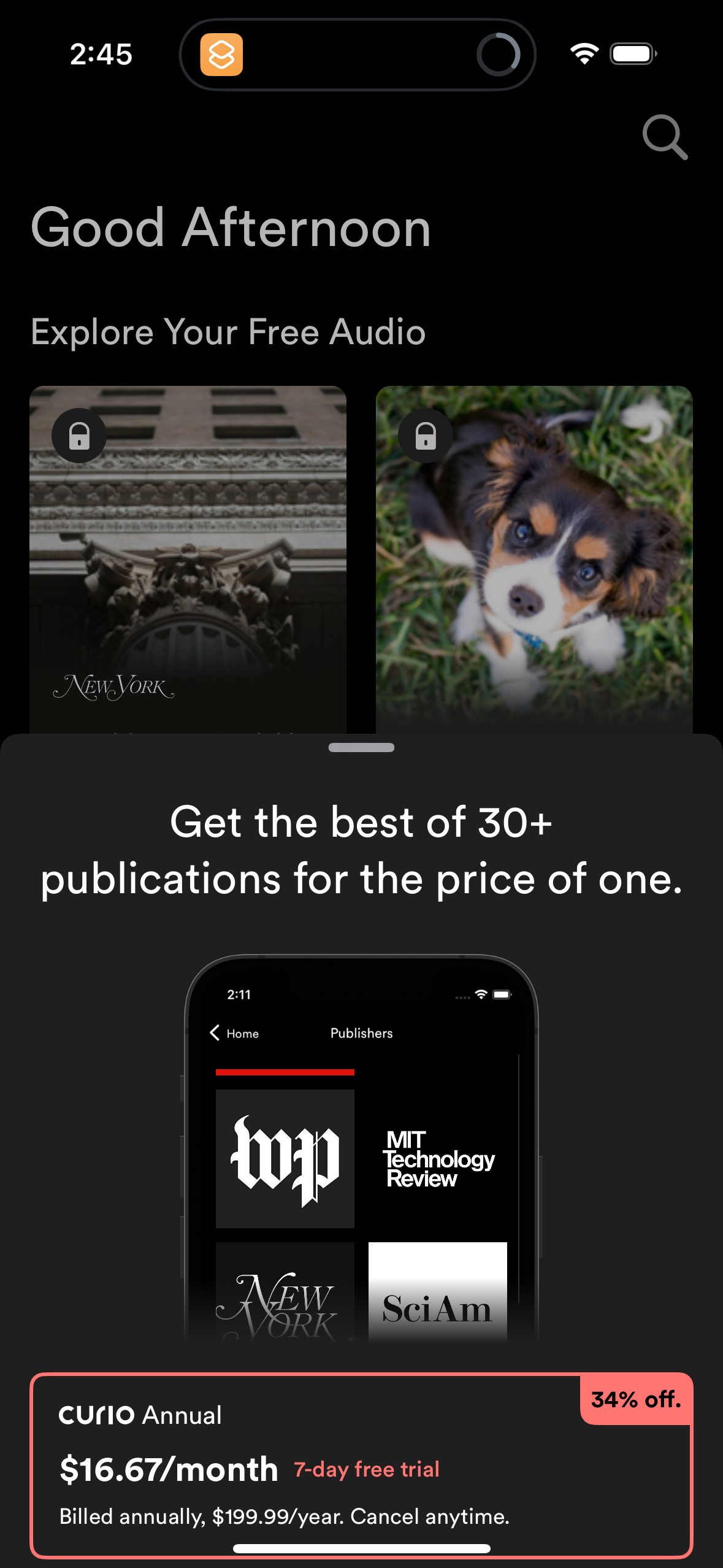 curio app screenshot 55