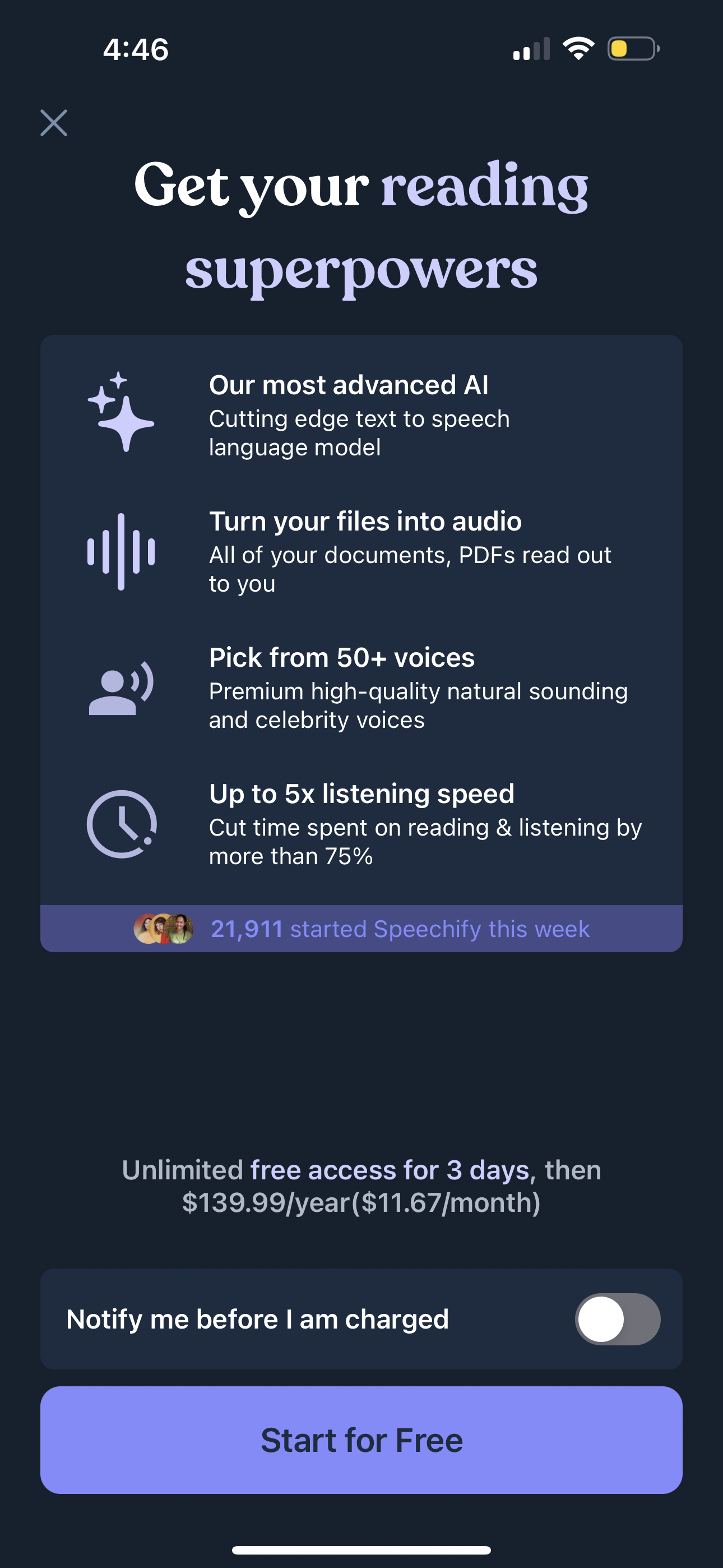 speechify app screenshot 100
