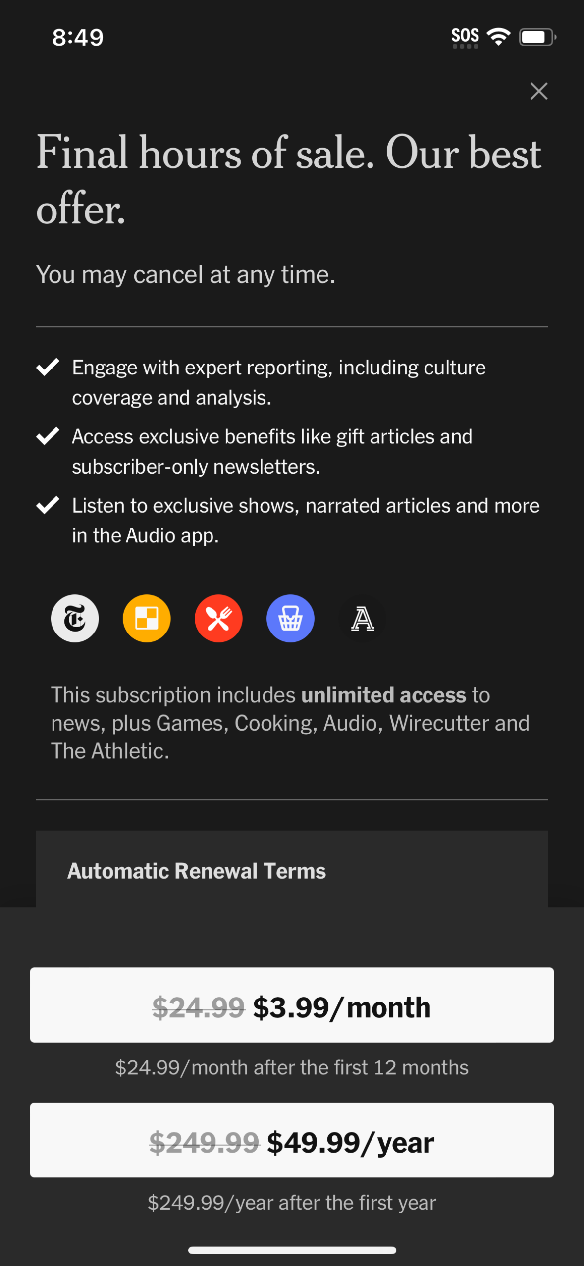nyt app screenshot 21