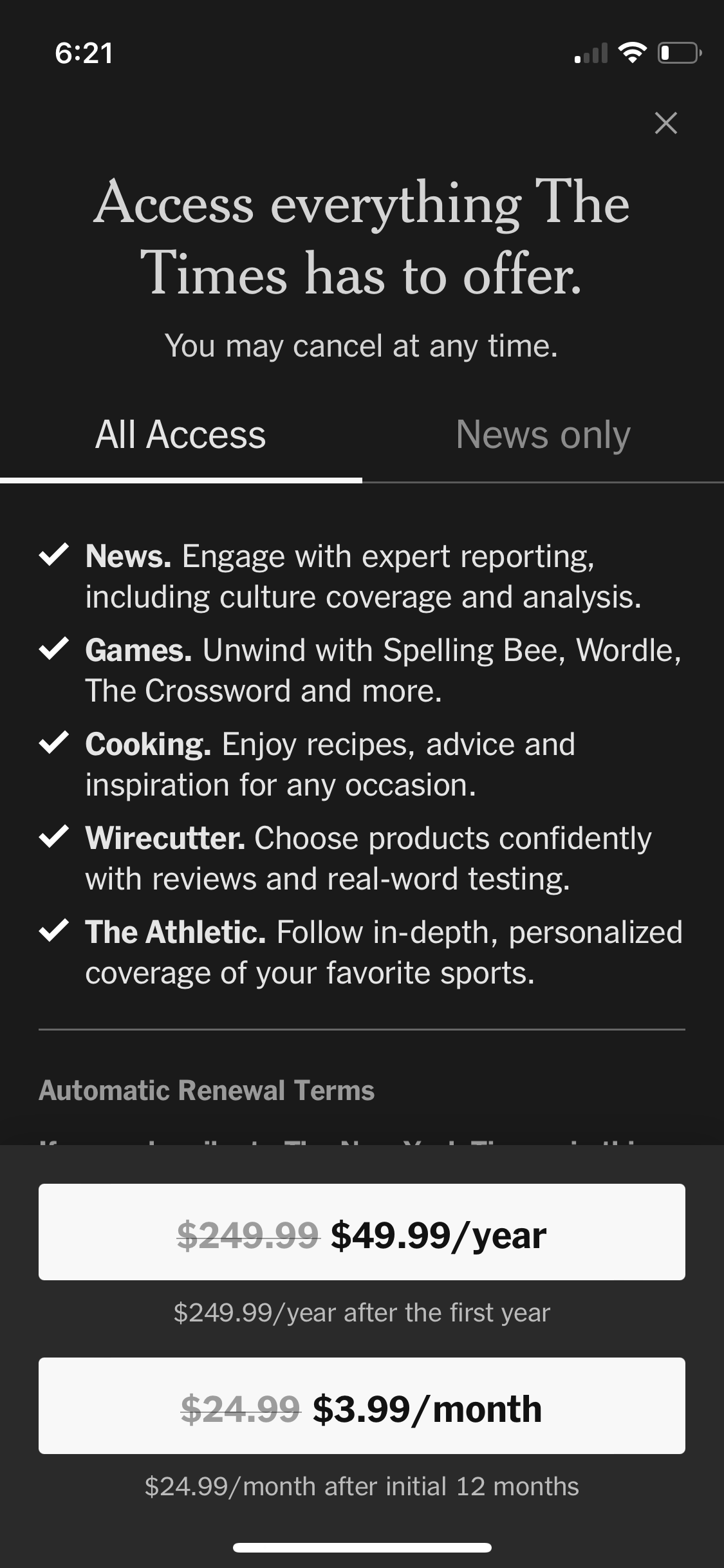 nyt app screenshot 68