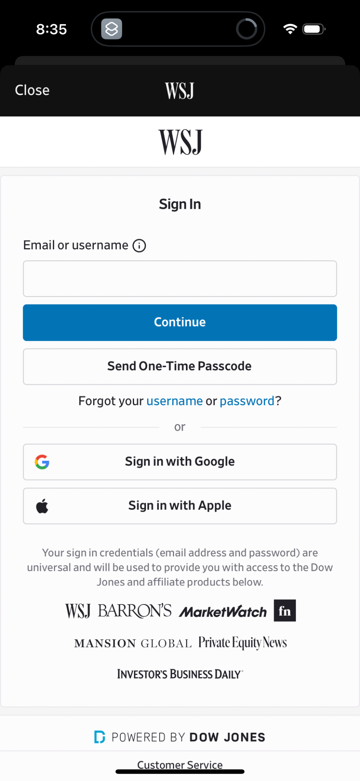 wsj app screenshot 6