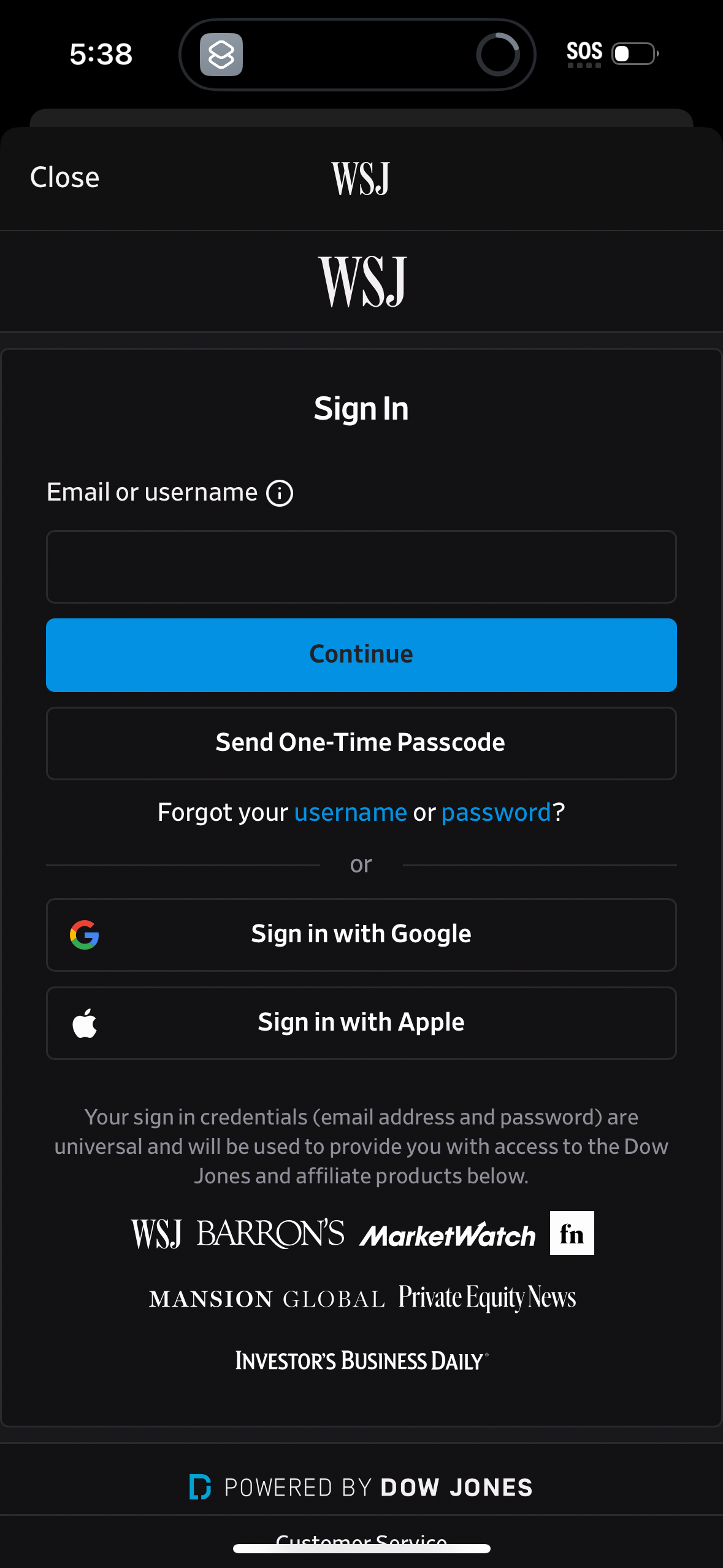 wsj app screenshot 4