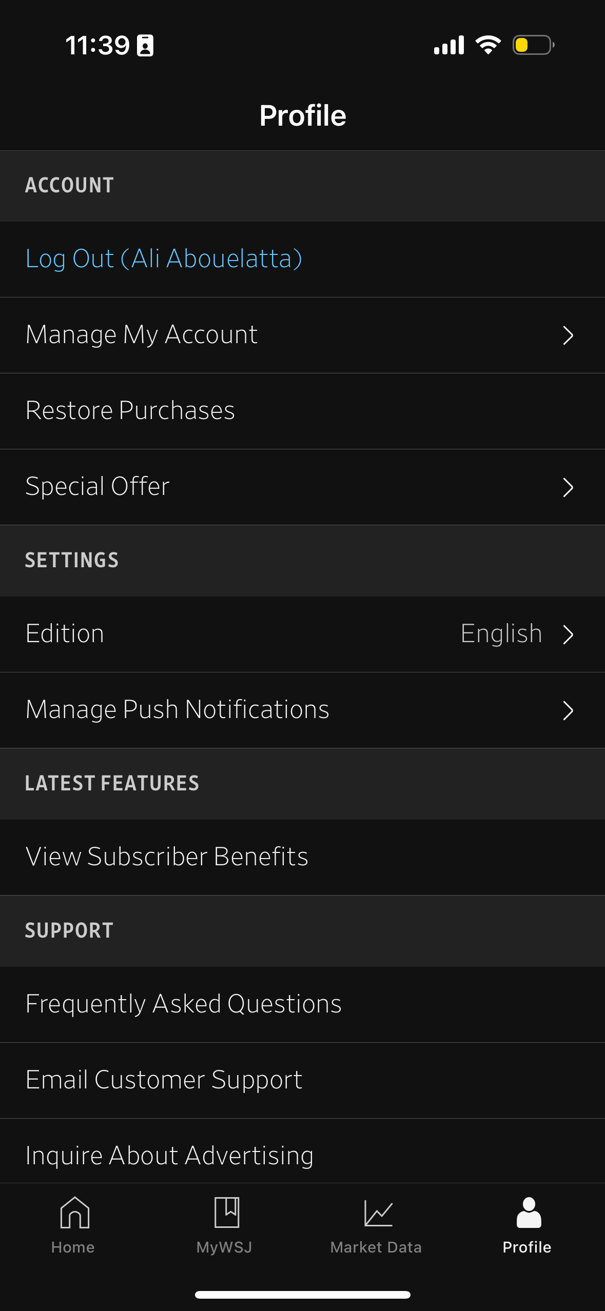 wsj app screenshot 25