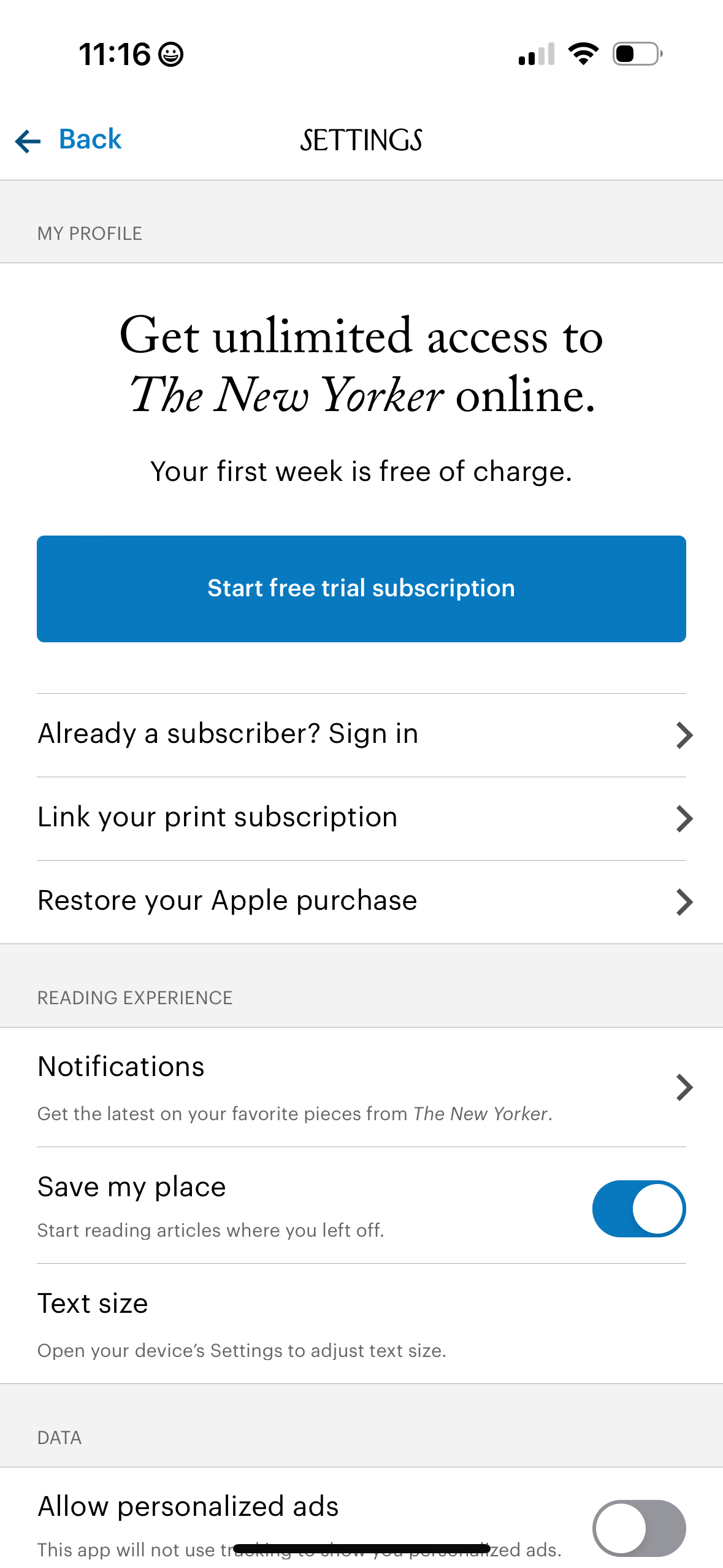 the-new-yorker app screenshot 29
