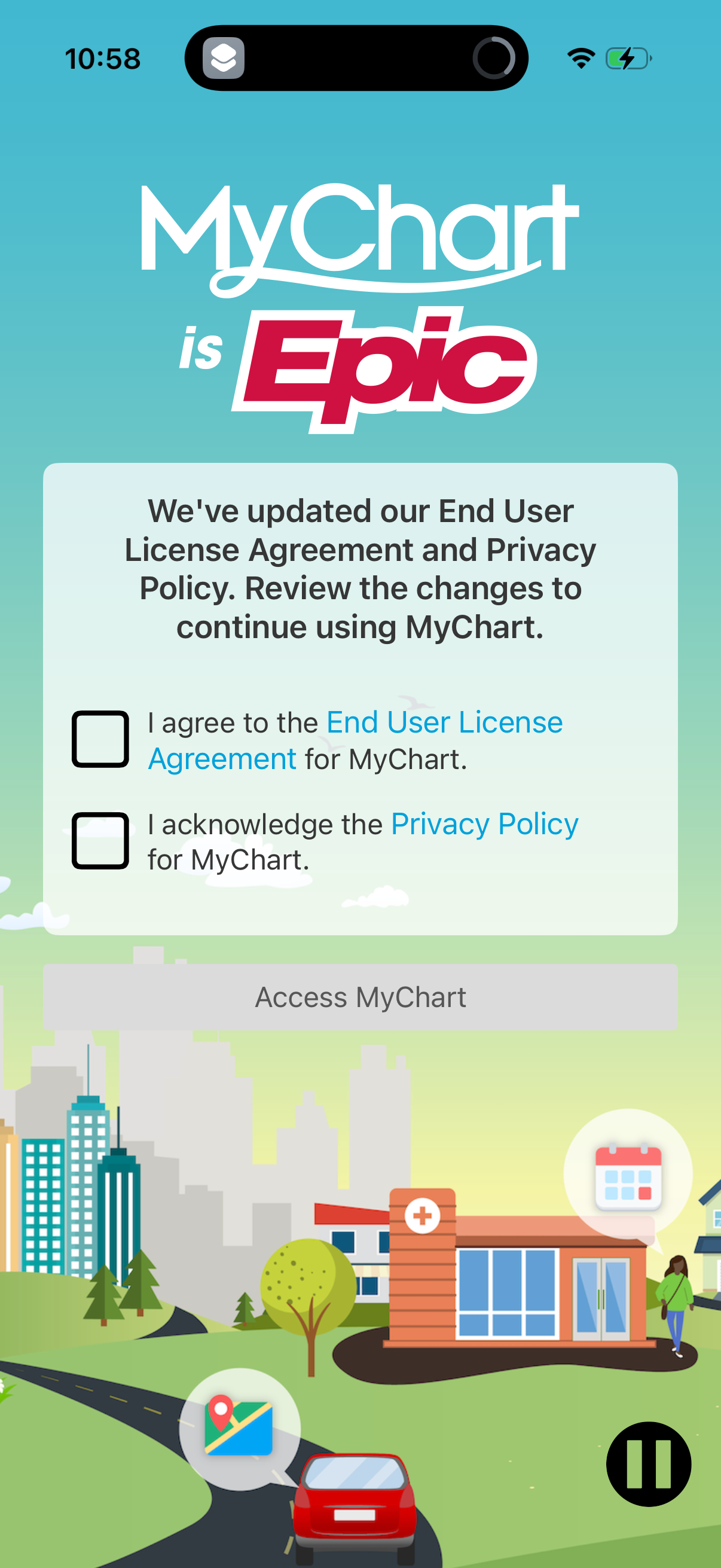 mychart app screenshot 1