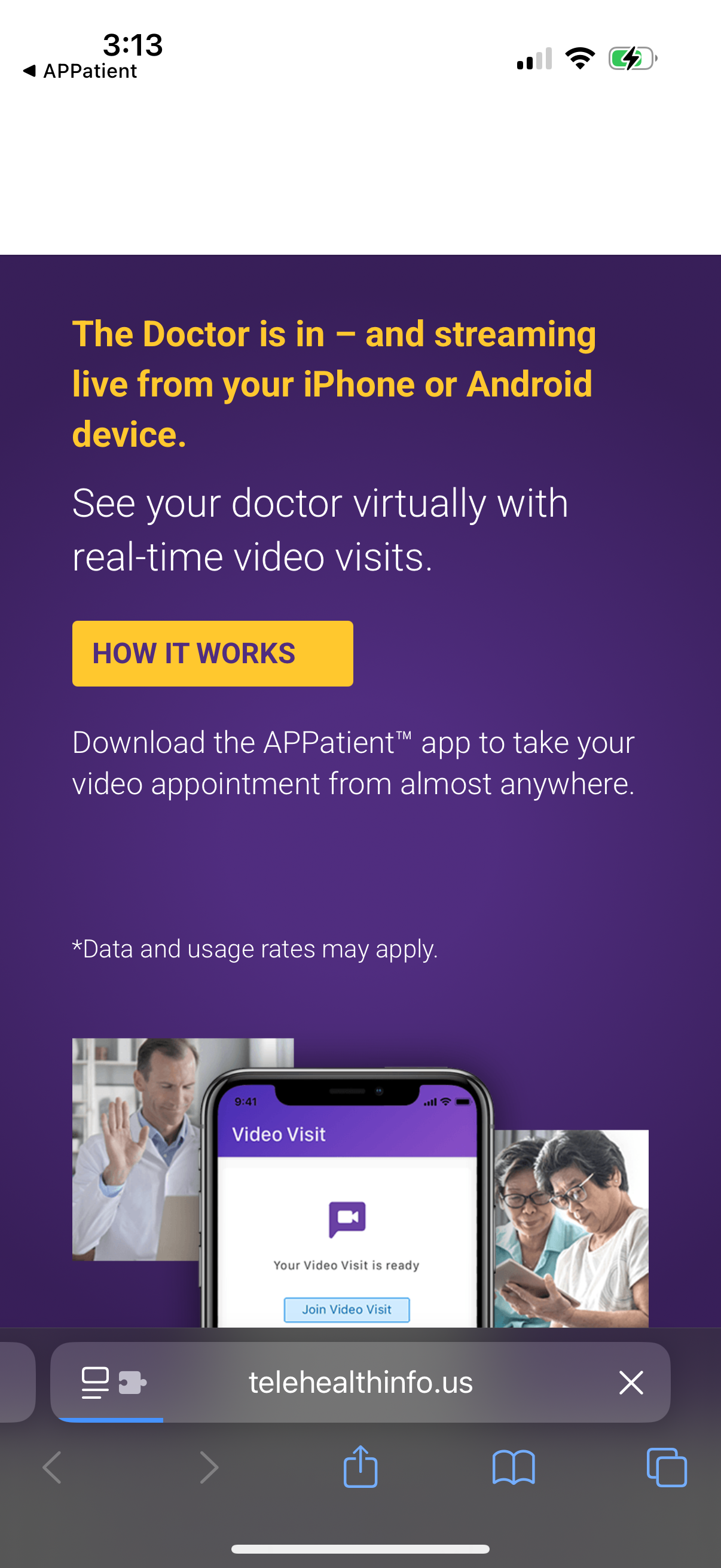 appatient app screenshot 1