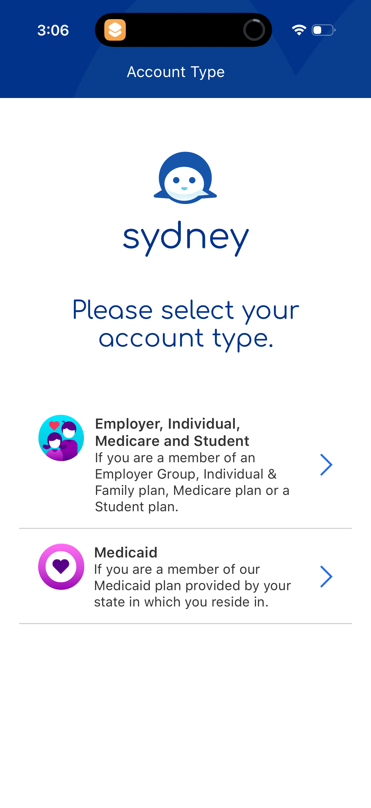 sydney-health app screenshot 2