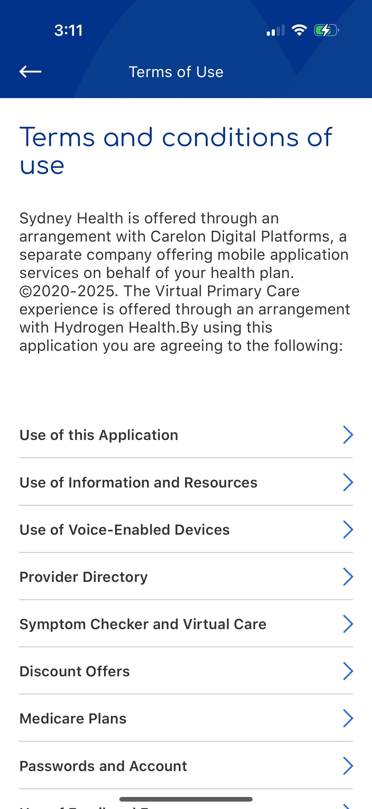 sydney-health app screenshot 17