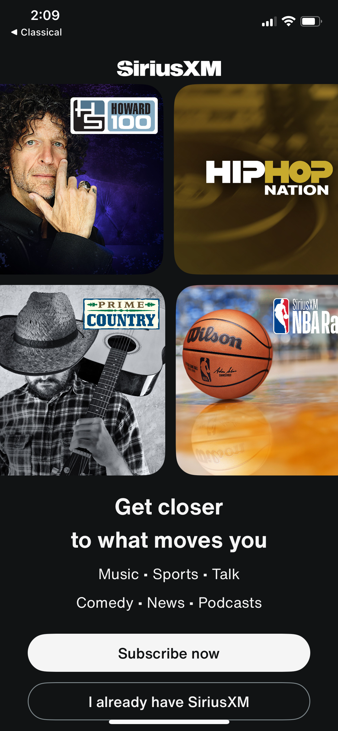 siriusxm app screenshot 47