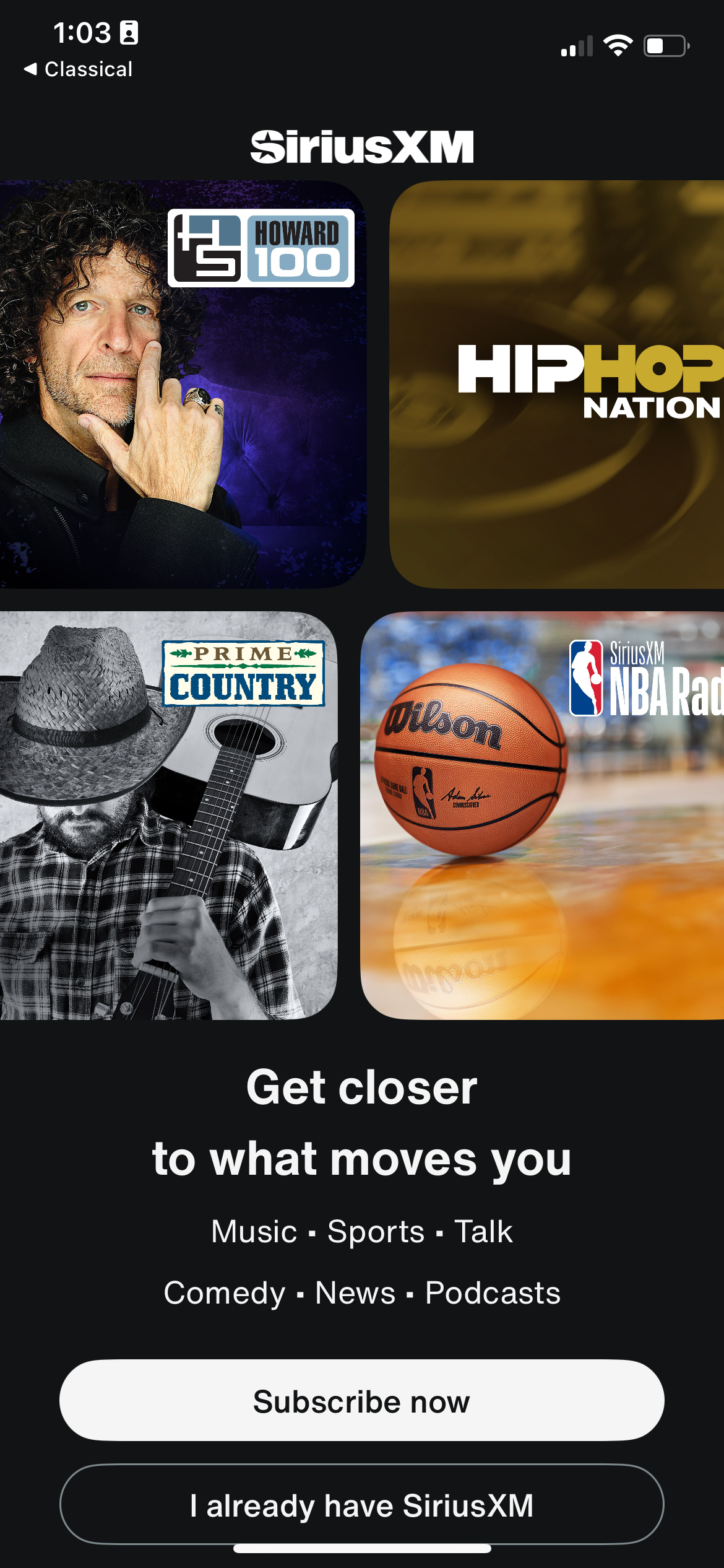 siriusxm app screenshot 42