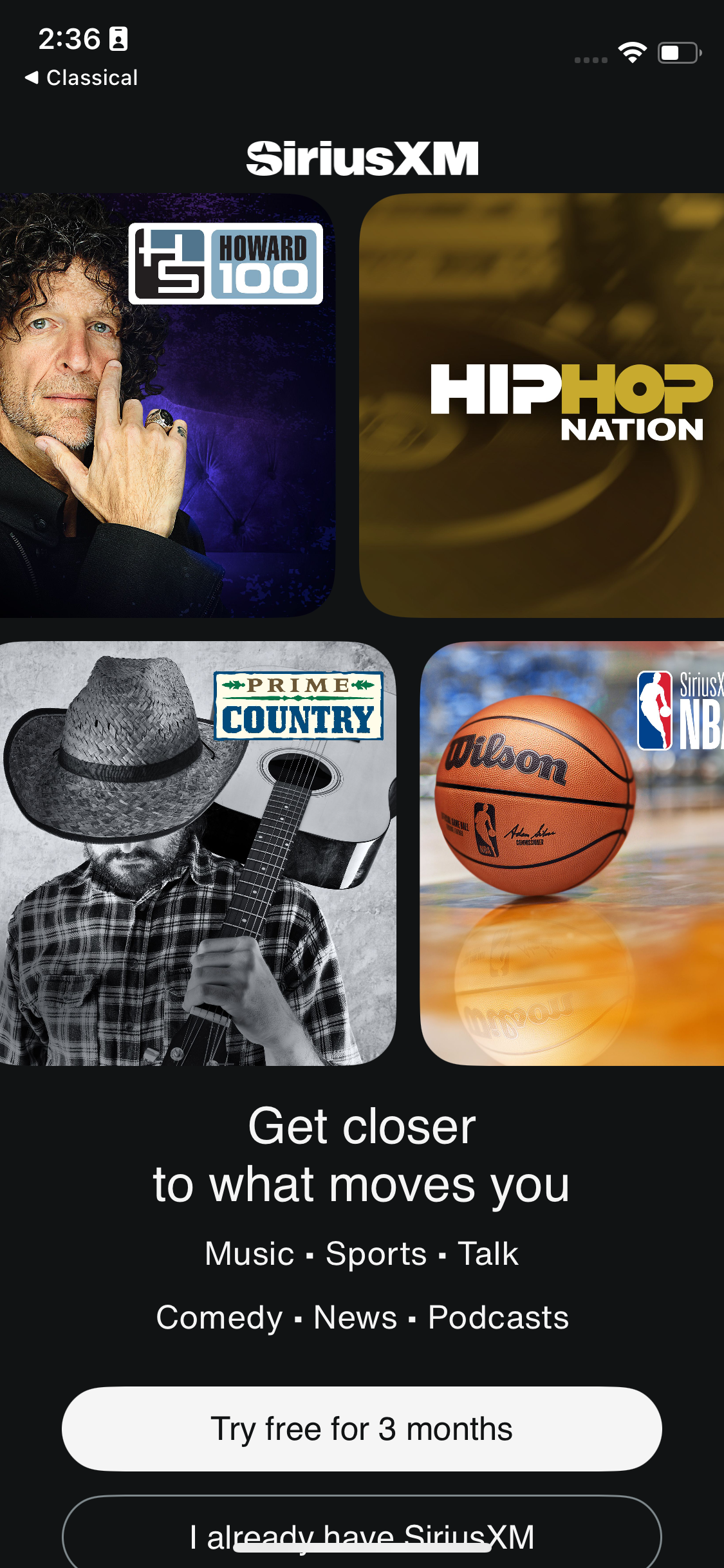 siriusxm app screenshot 41