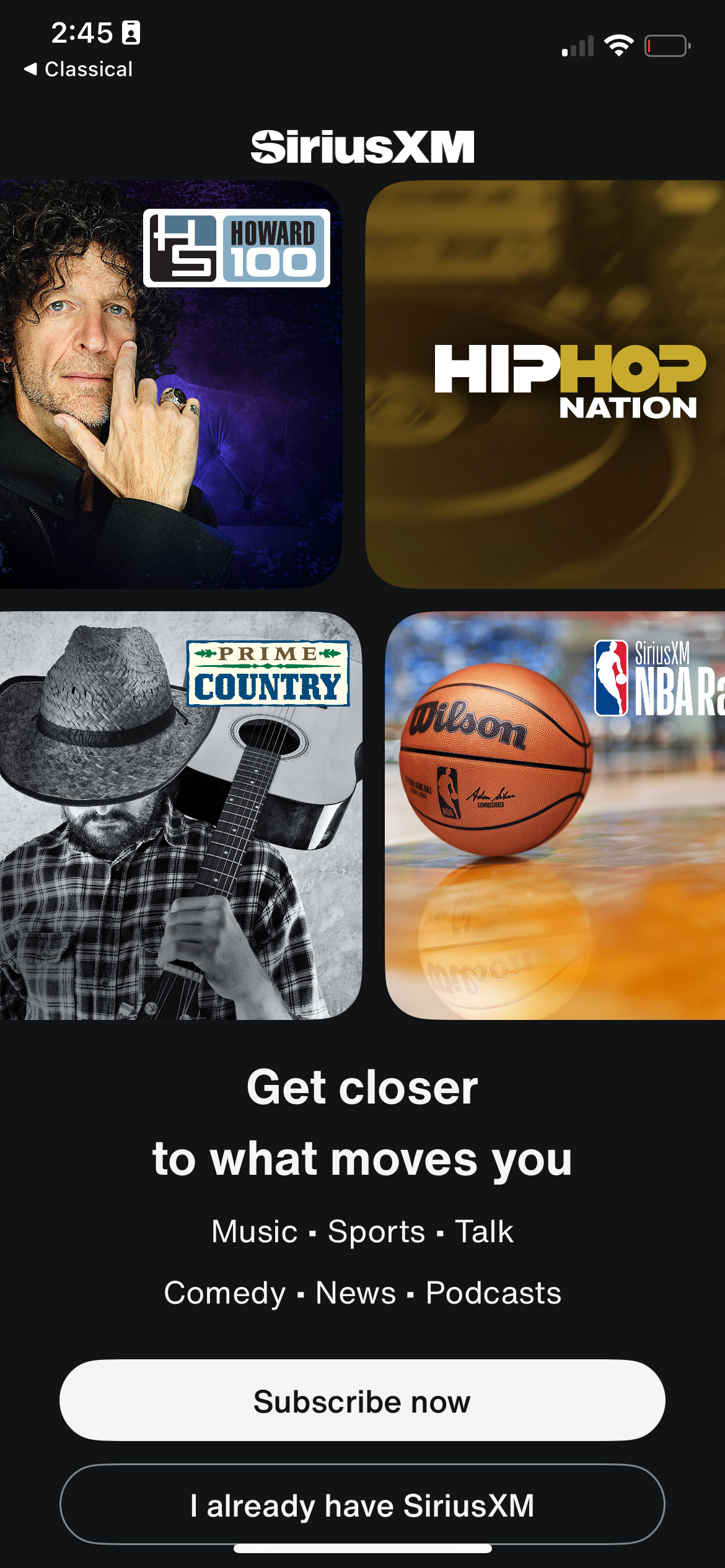 siriusxm app screenshot 40