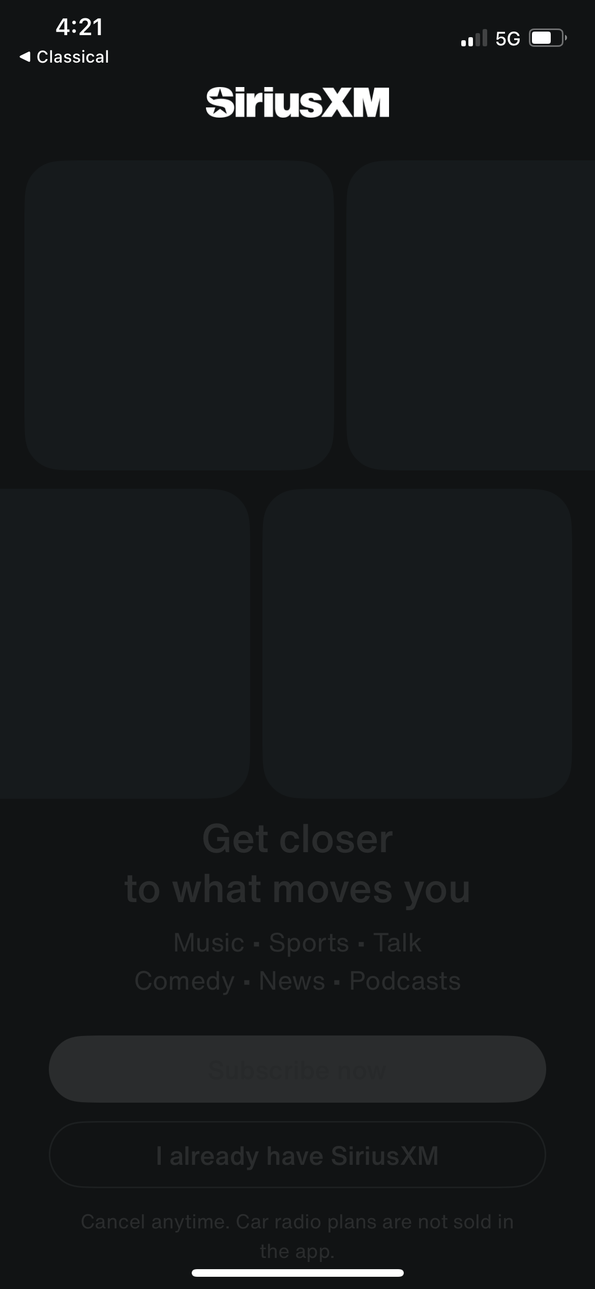 siriusxm app screenshot 30