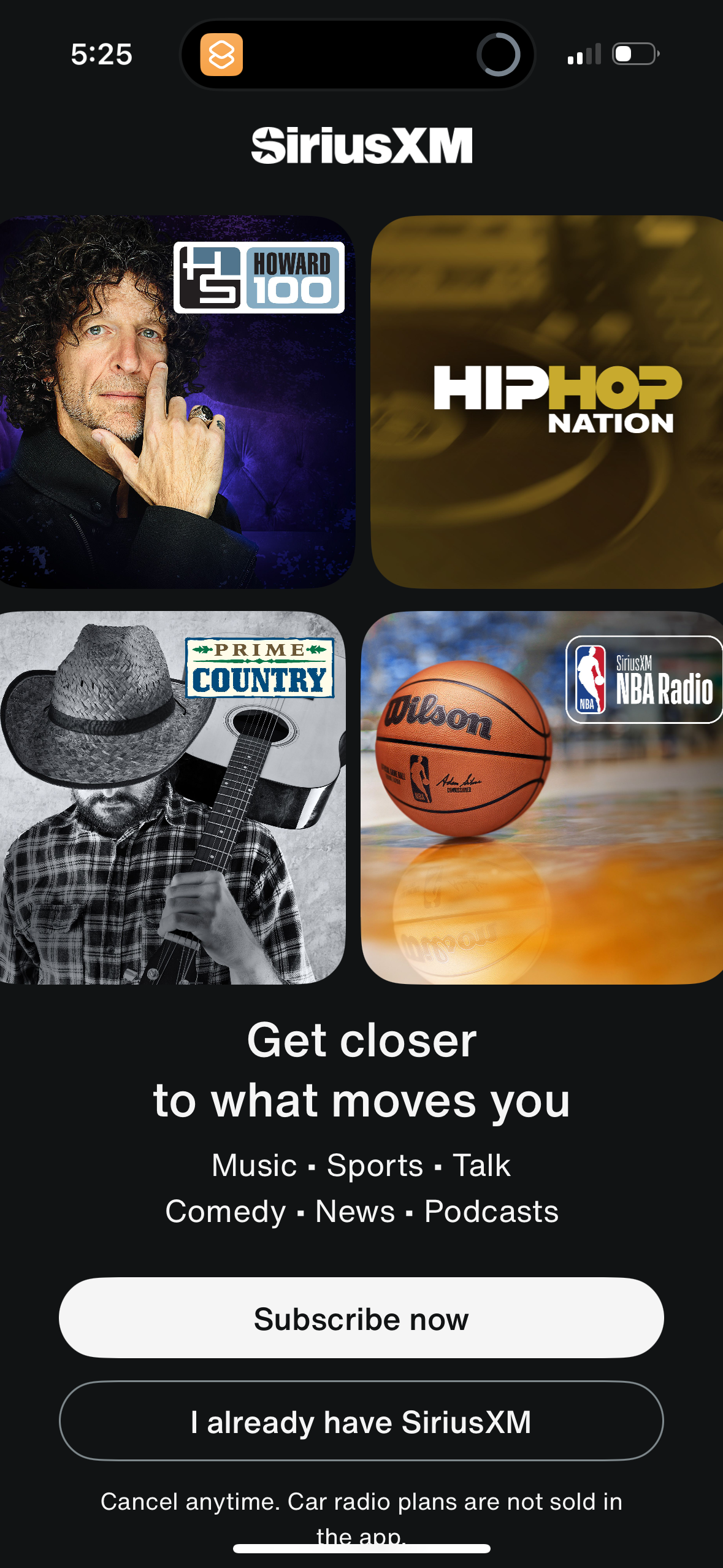siriusxm app screenshot 25