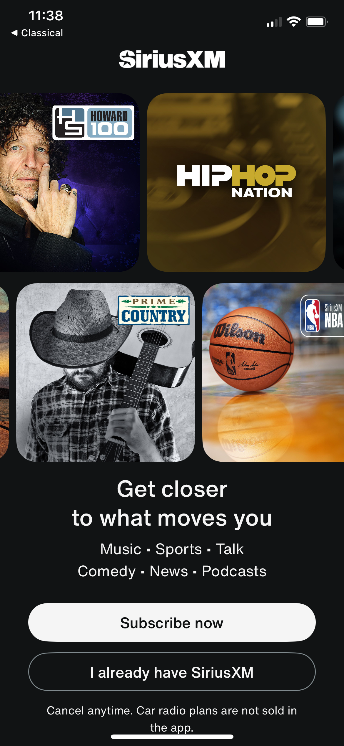 siriusxm app screenshot 23