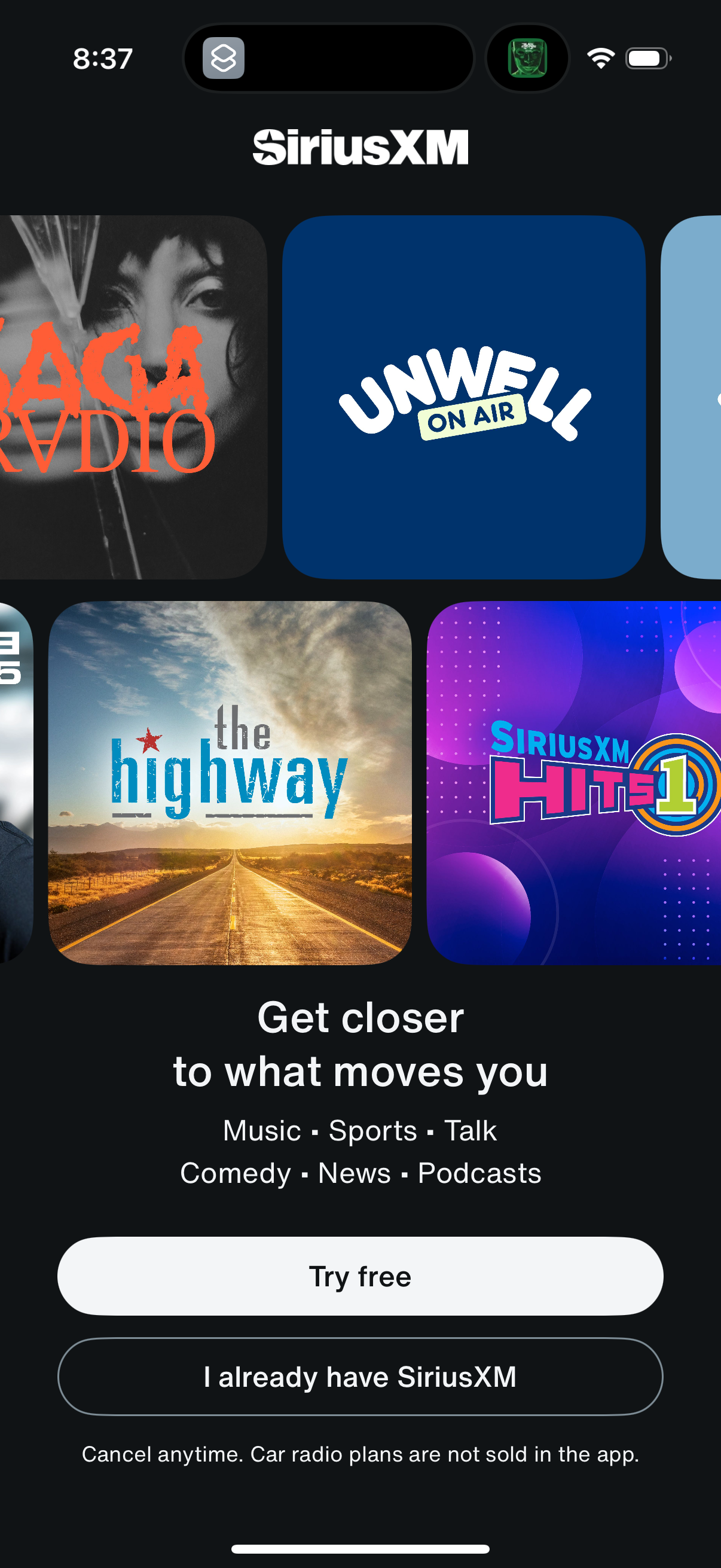 siriusxm app screenshot 15