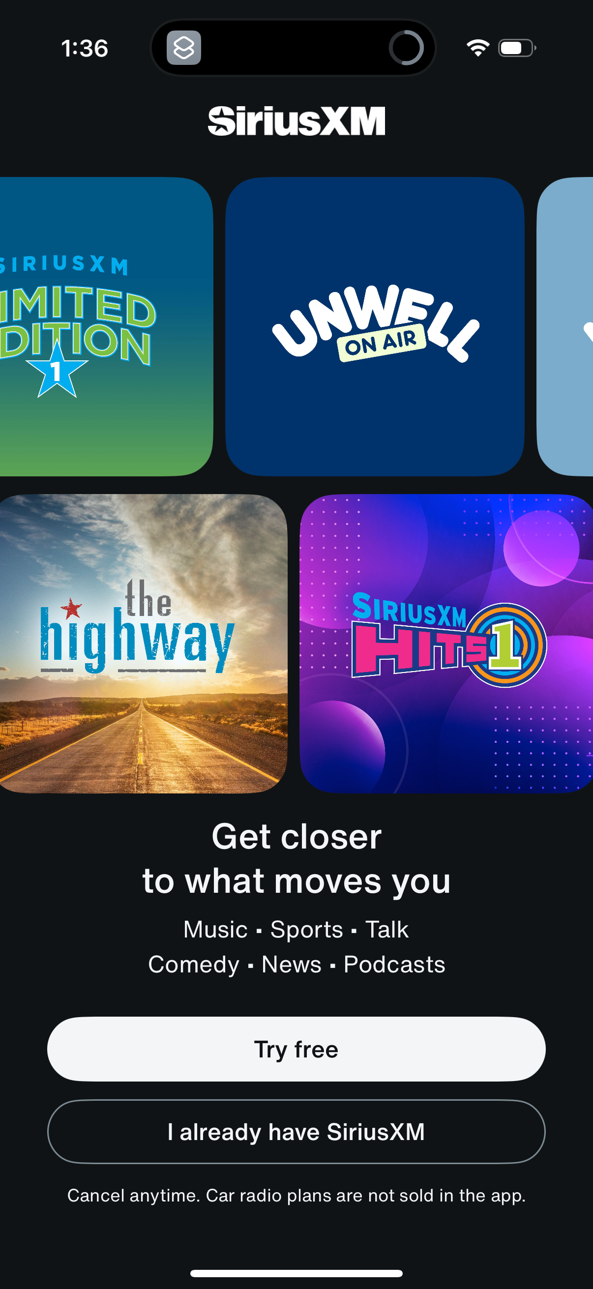 siriusxm app screenshot 13