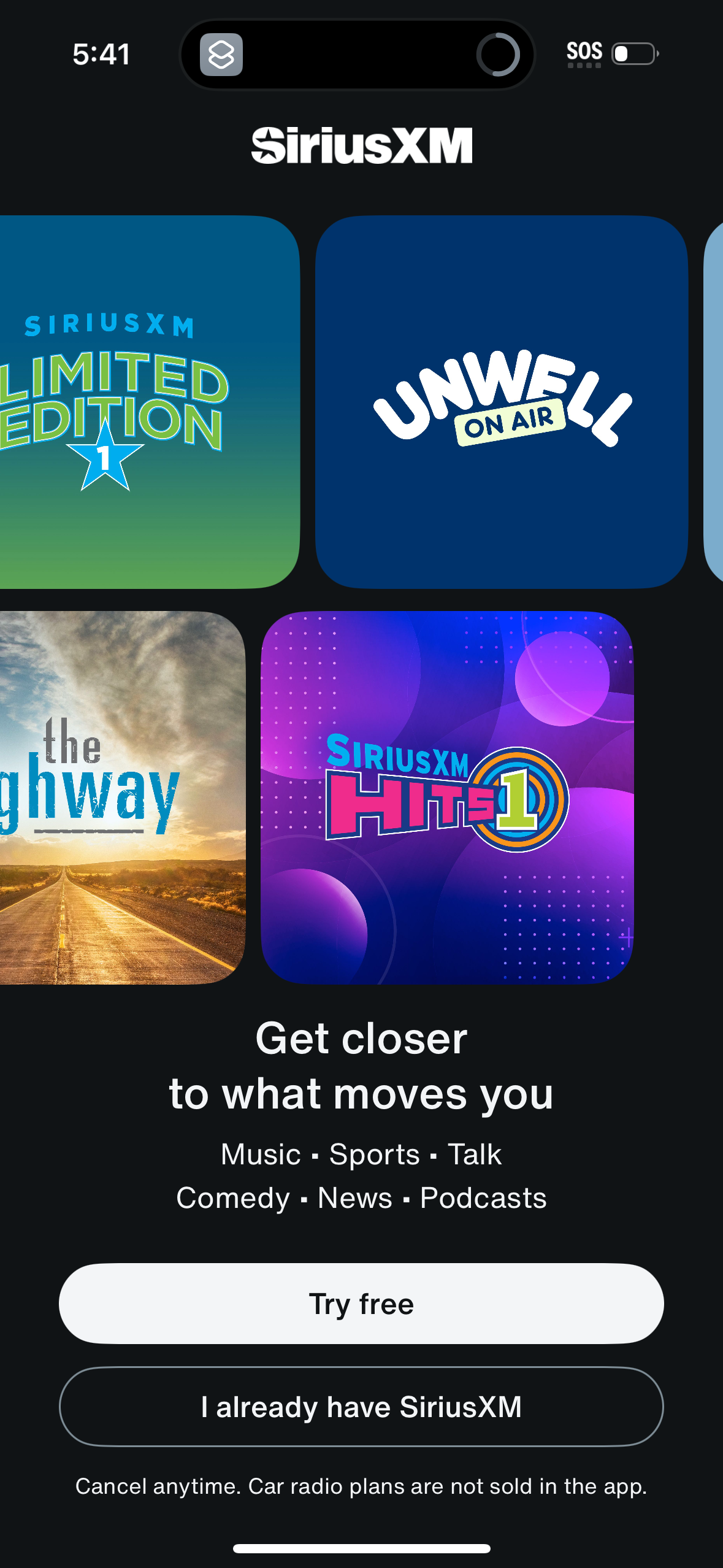 siriusxm app screenshot 12