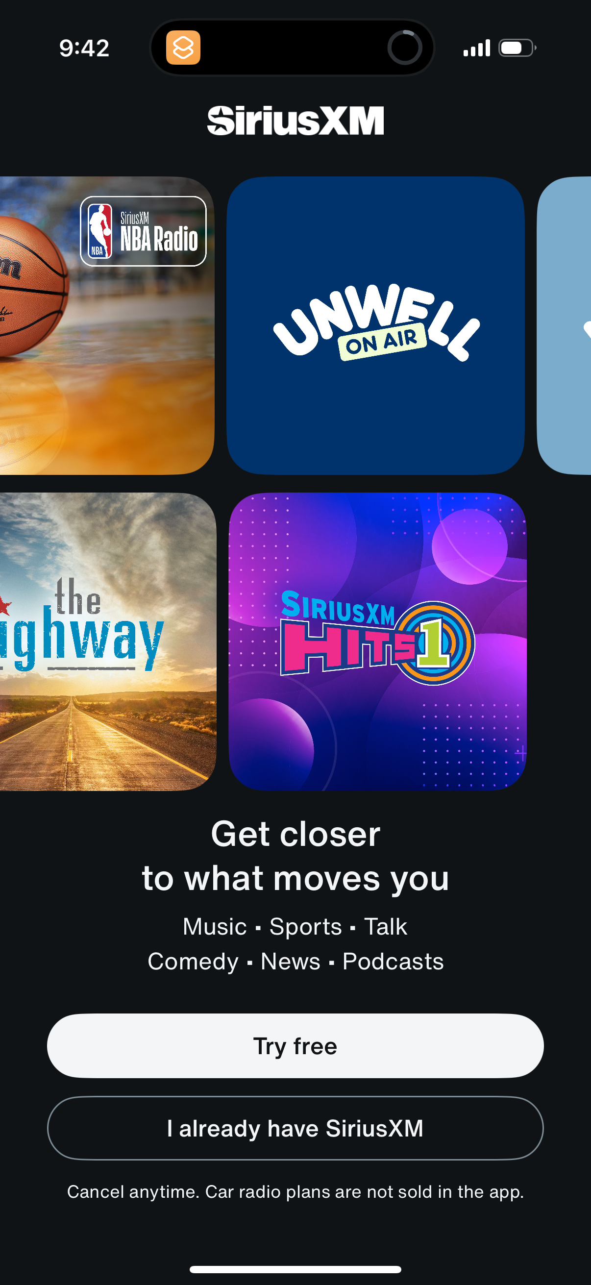 siriusxm app screenshot 11