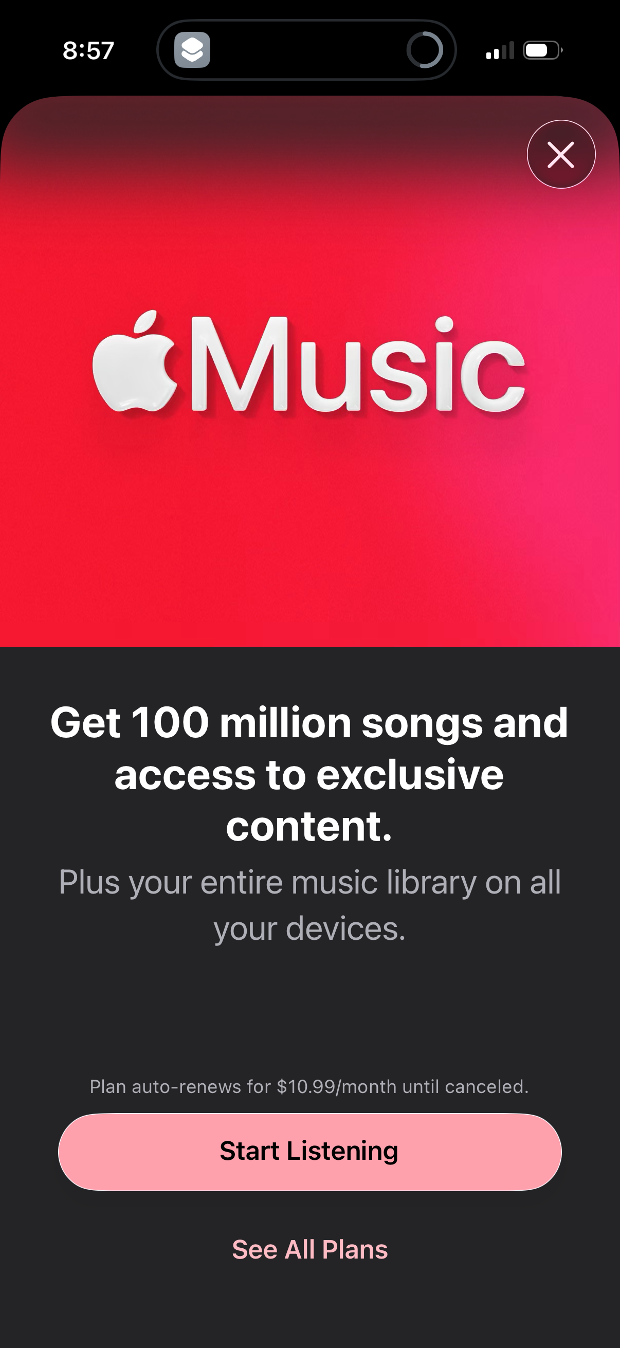 apple-music app screenshot 1