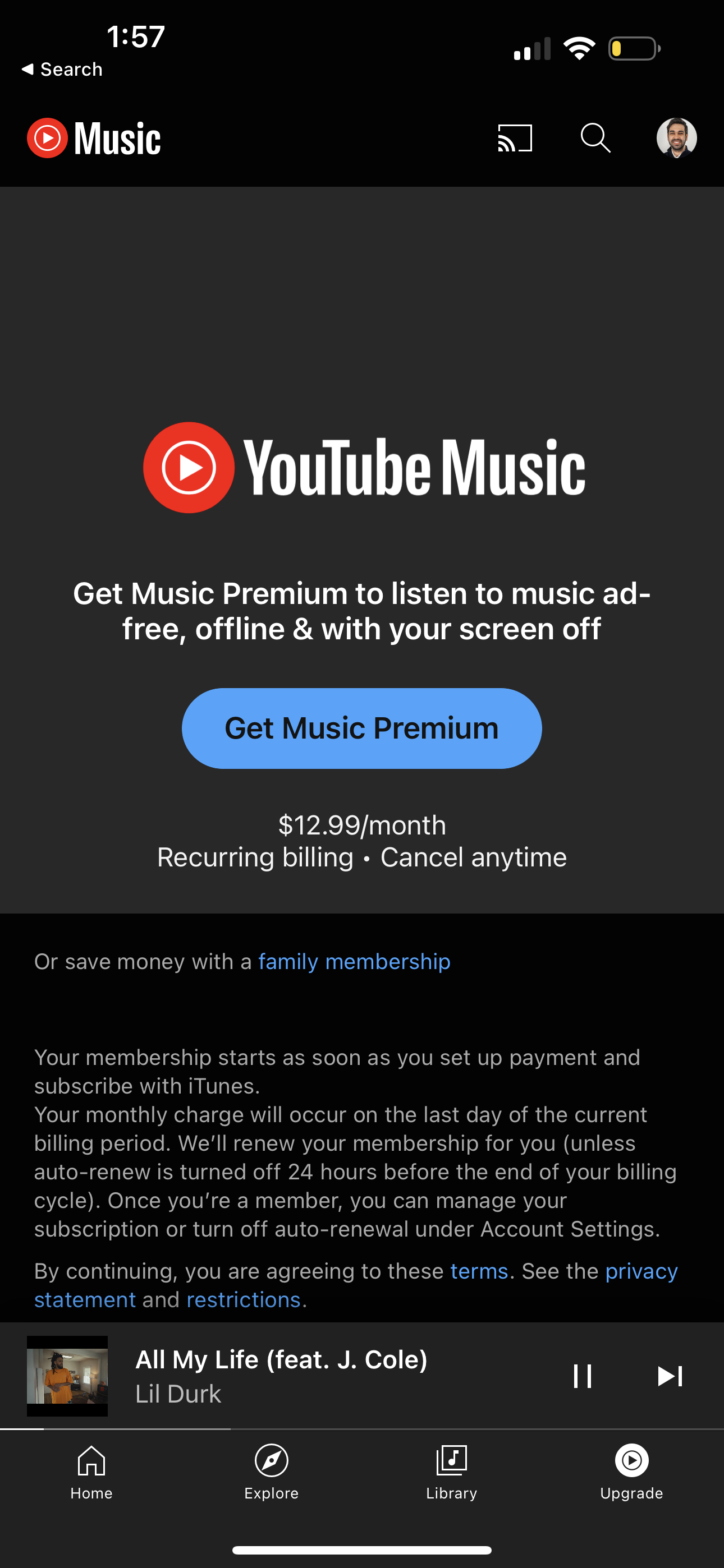 youtube-music app screenshot 97