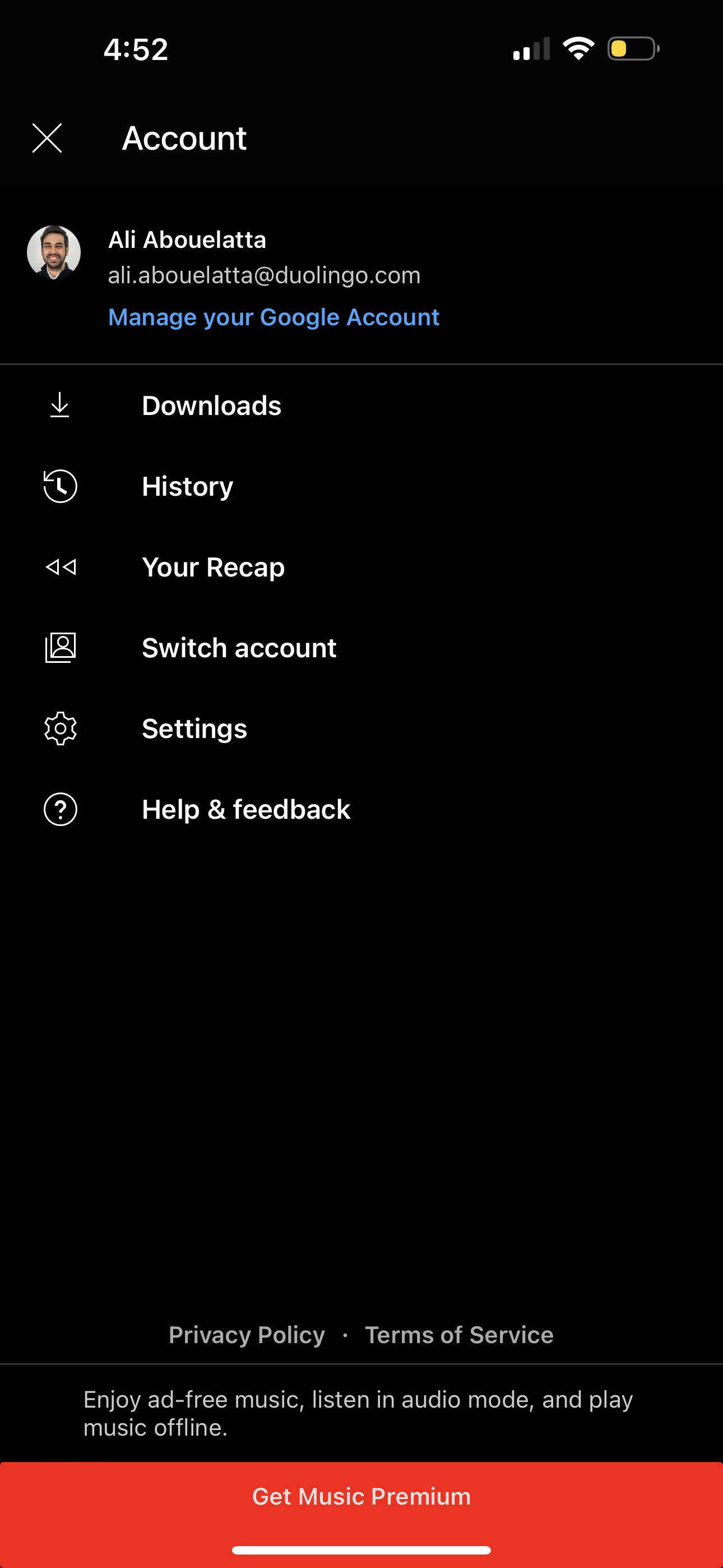 youtube-music app screenshot 92