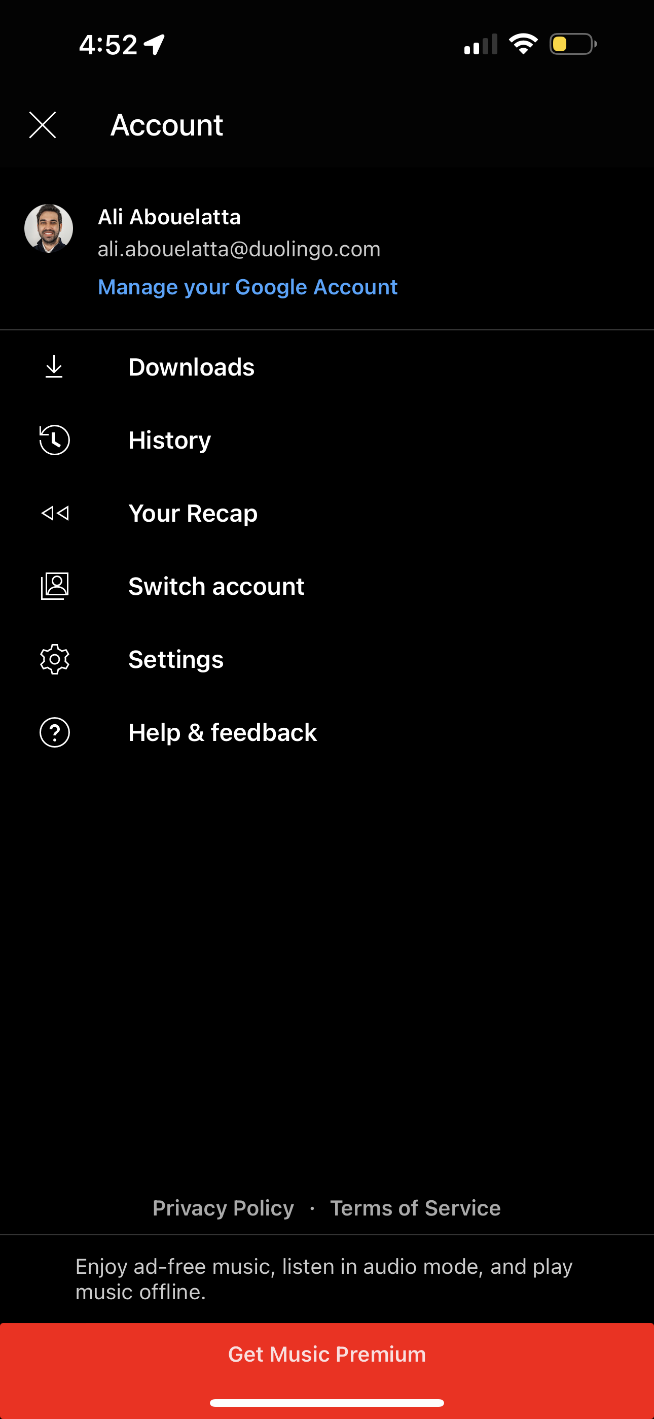 youtube-music app screenshot 90