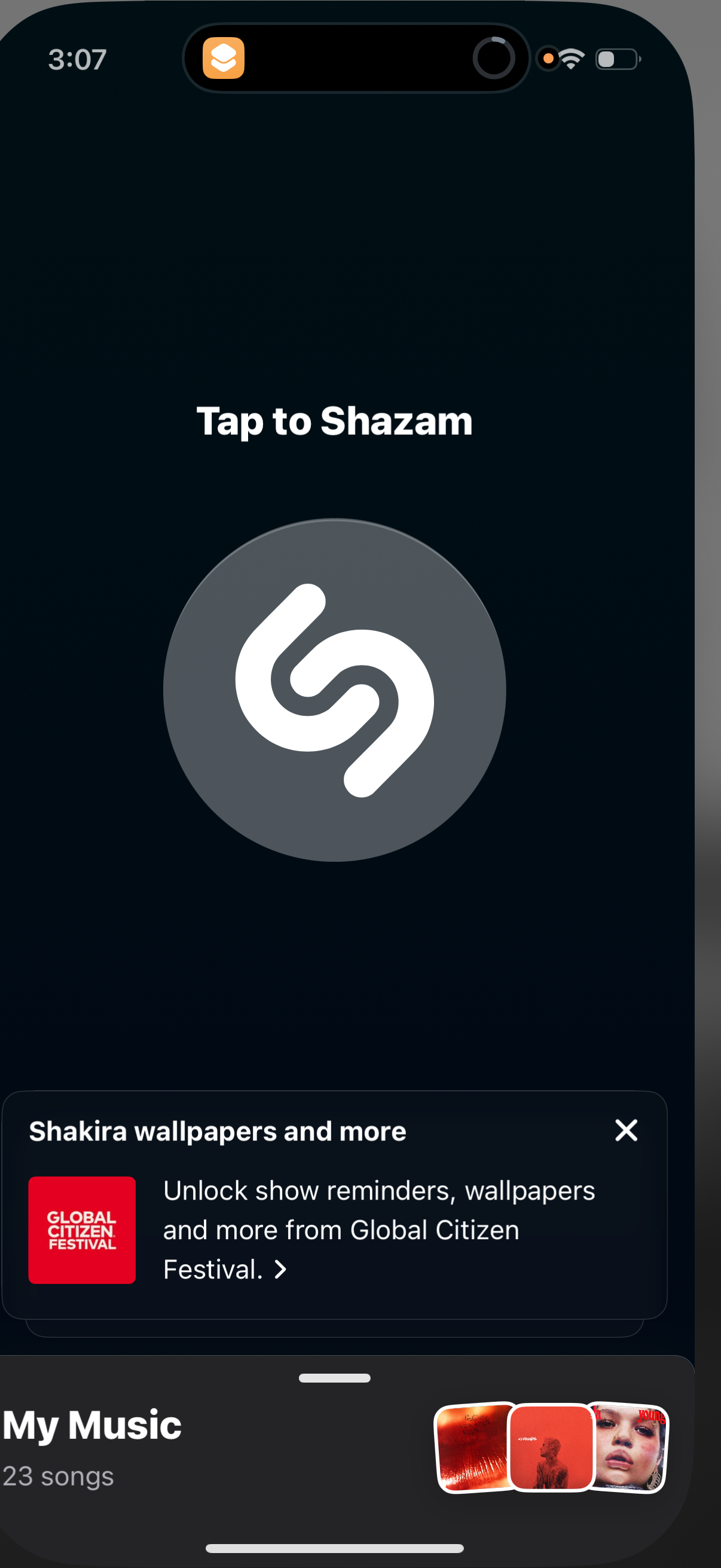 shazam app screenshot 2